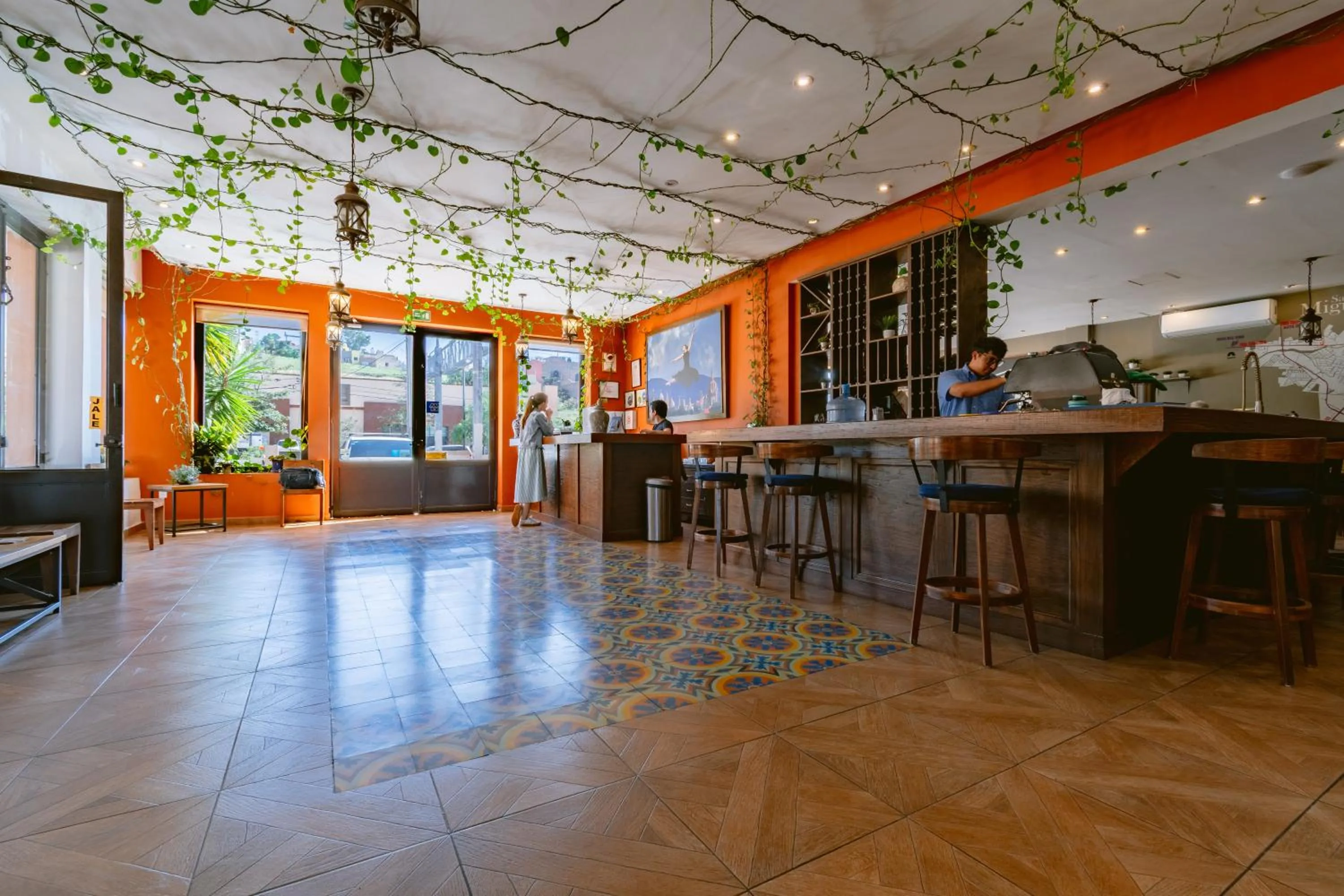 Lobby or reception in Hotel La Estación