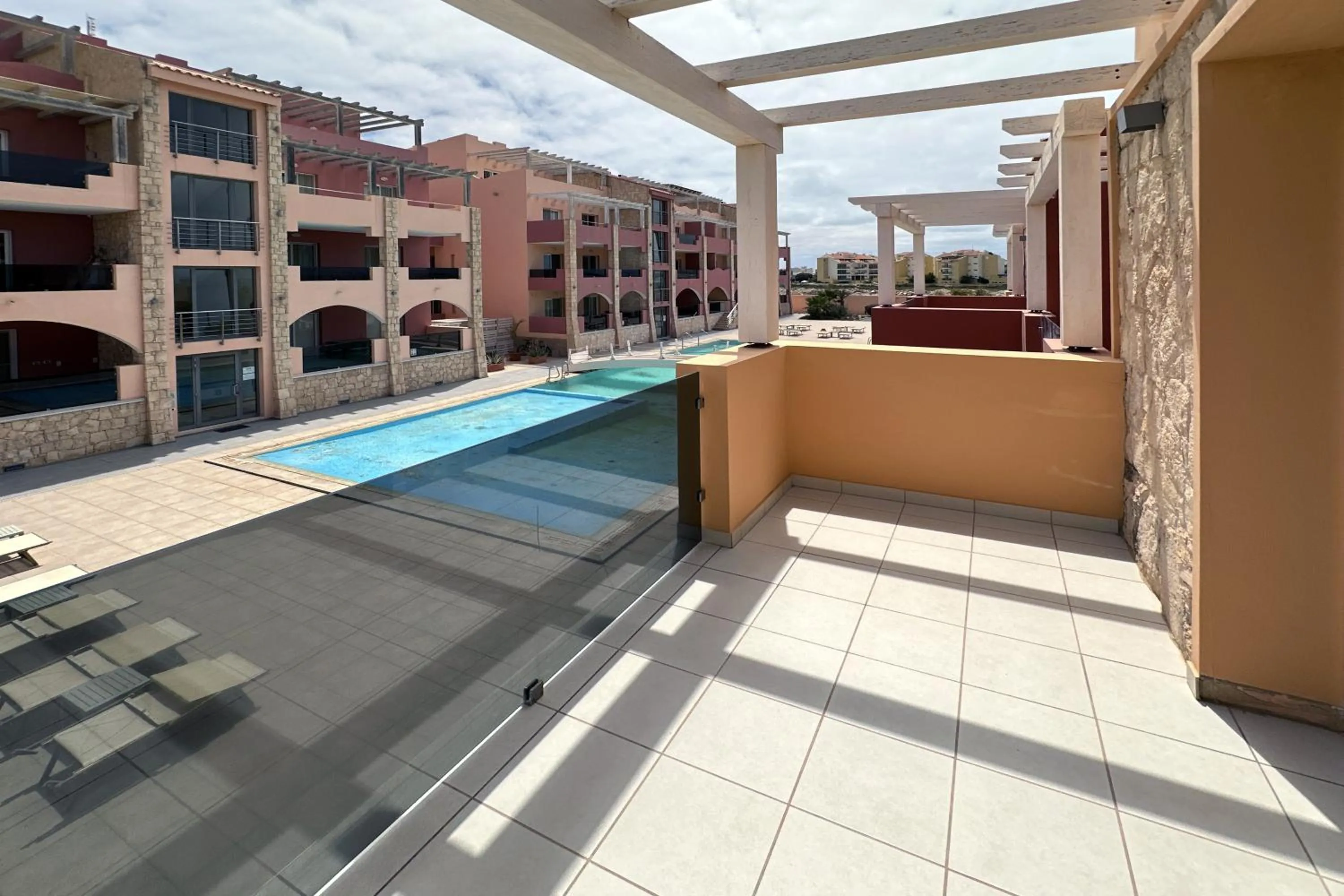 Patio in Aparthotel Por do Sol