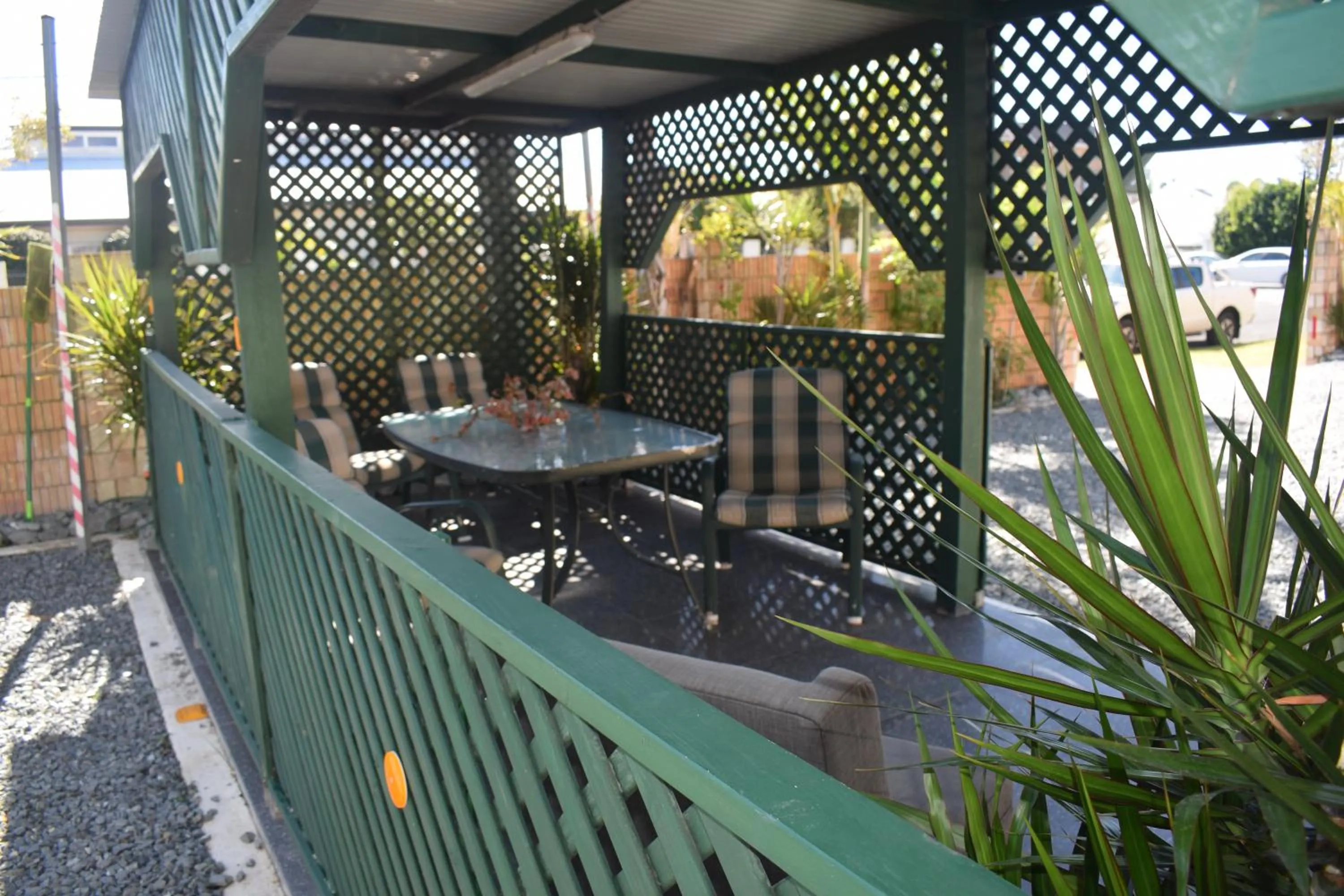 Patio in The Queenslander Motel