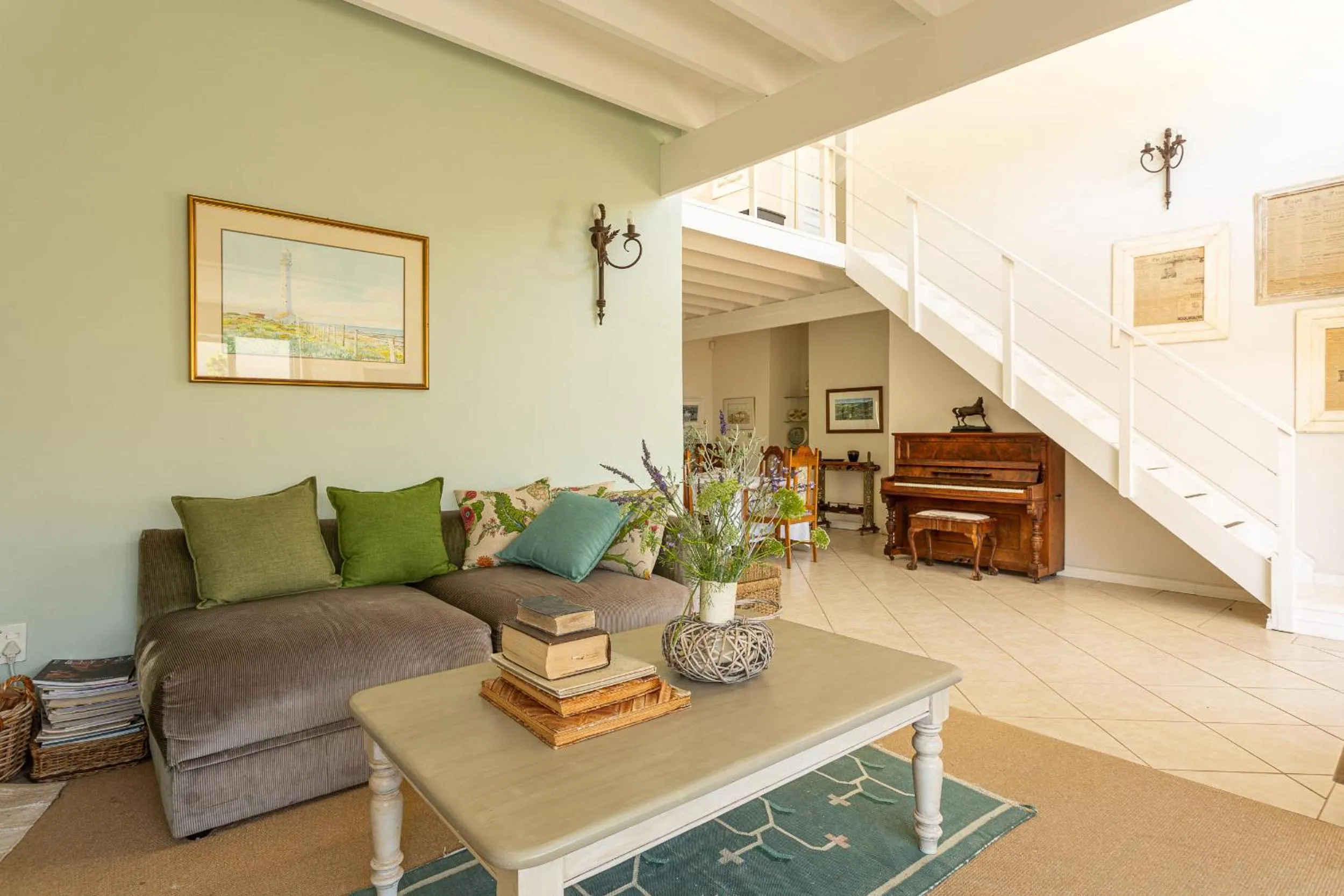 Living room in Guinea Fowl House