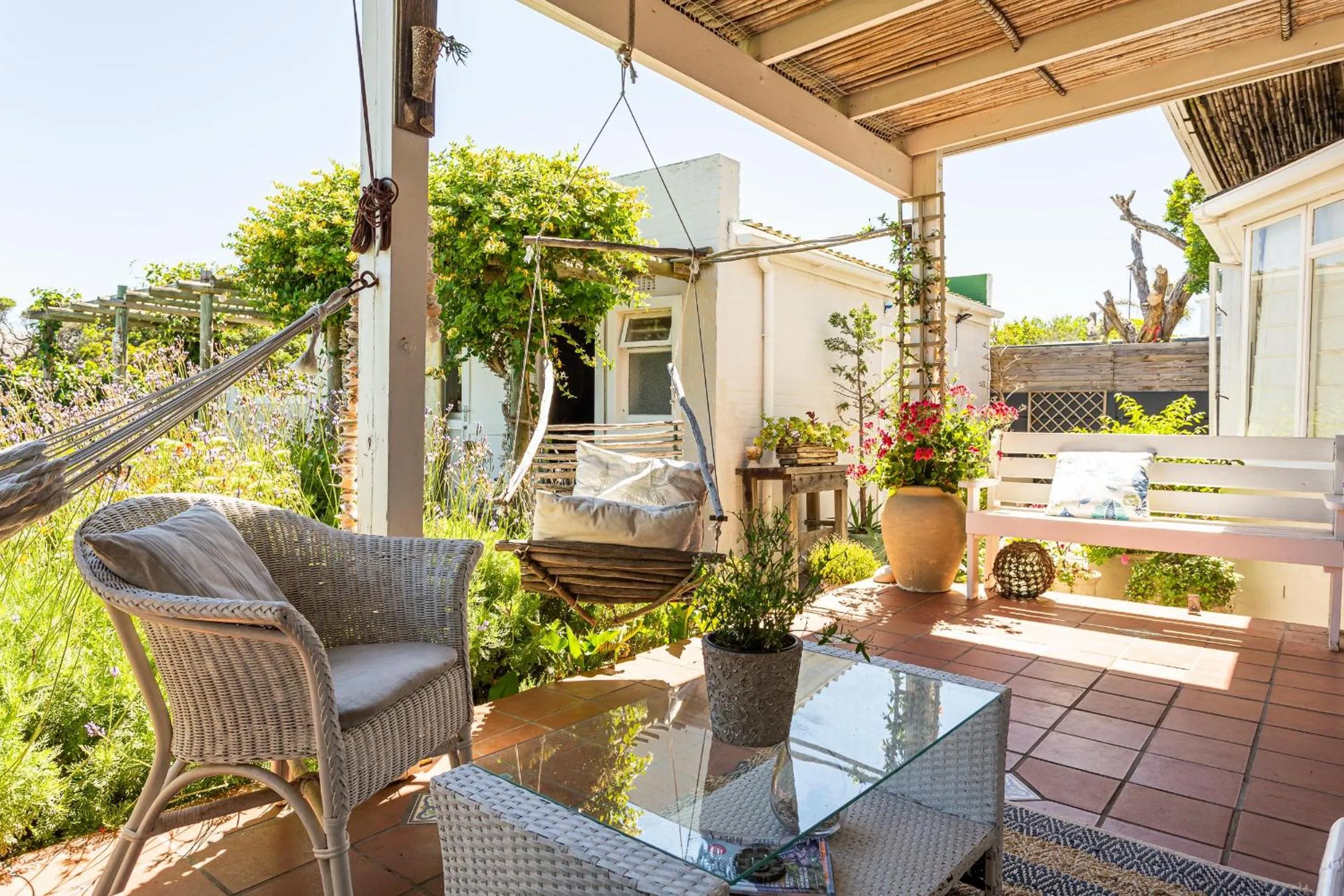 Patio in Guinea Fowl House