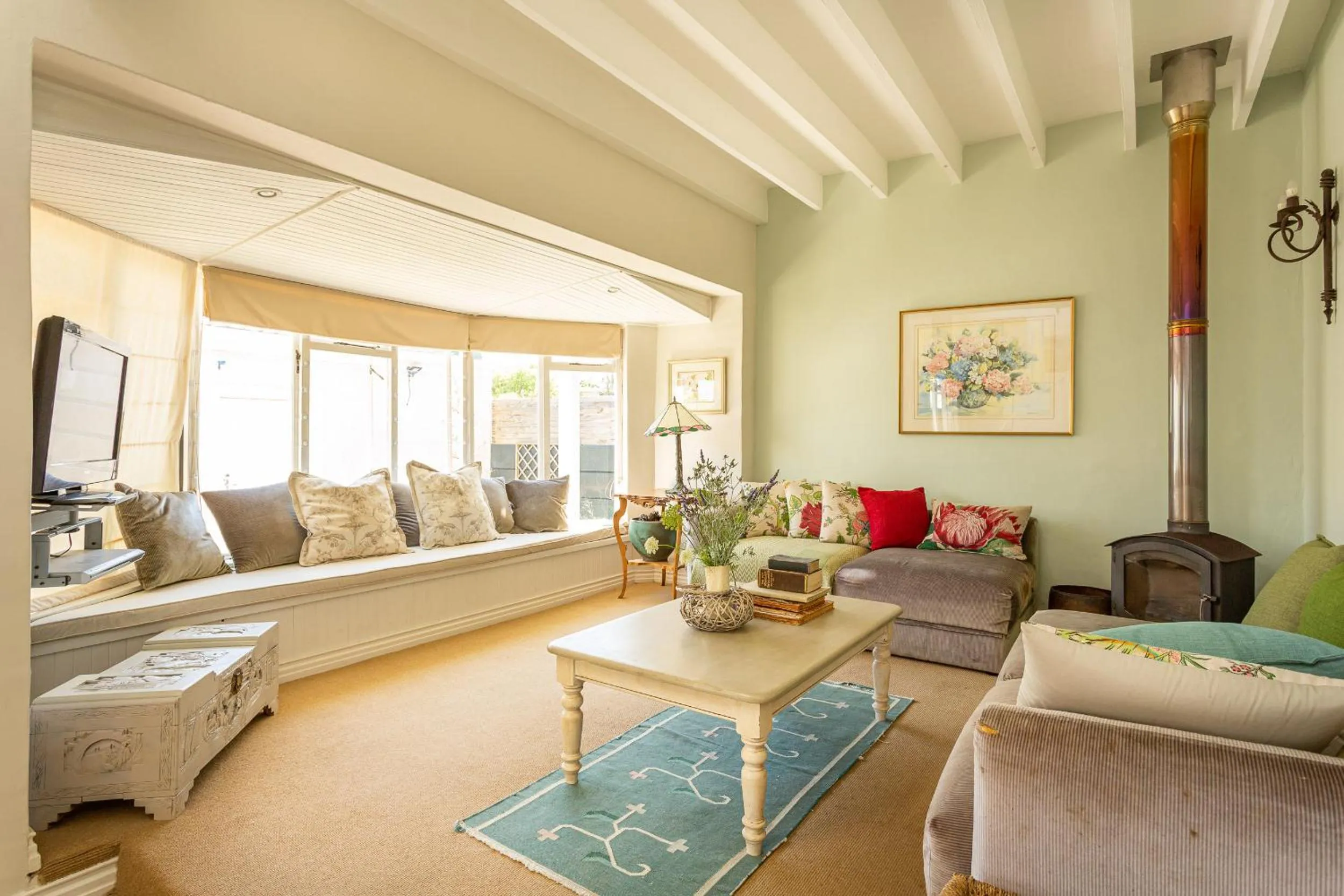 Living room in Guinea Fowl House