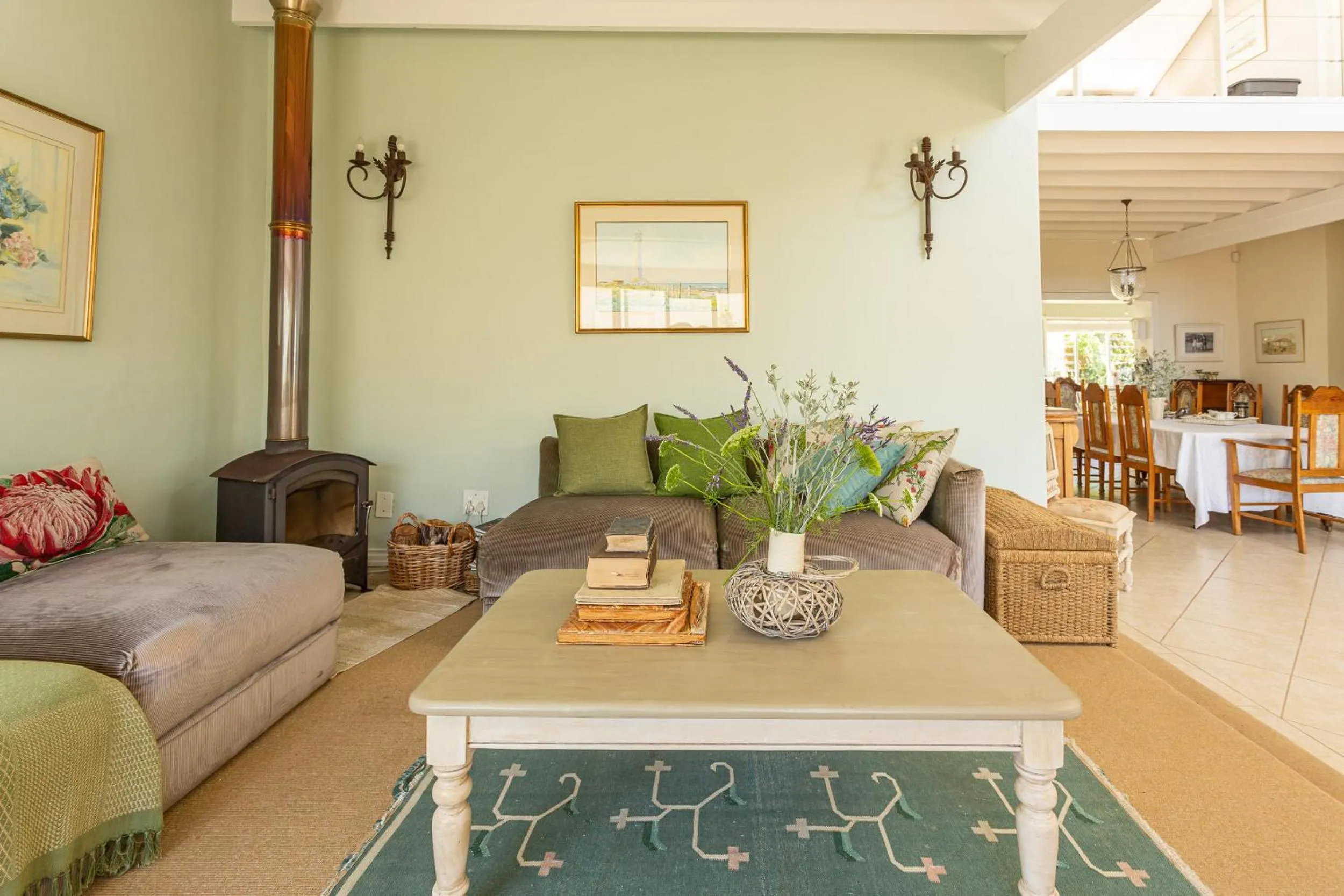 Living room in Guinea Fowl House