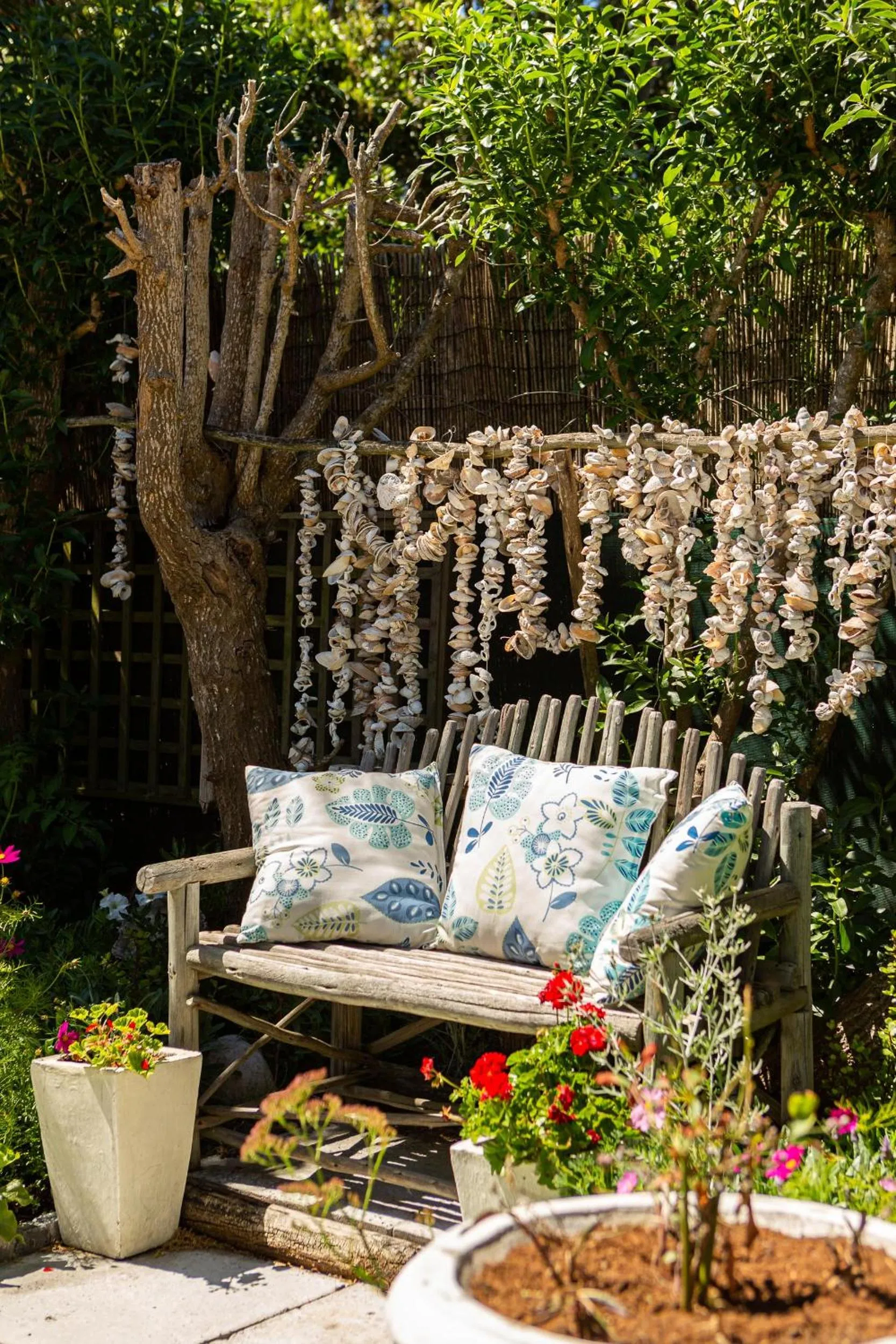 Seating area in Guinea Fowl House