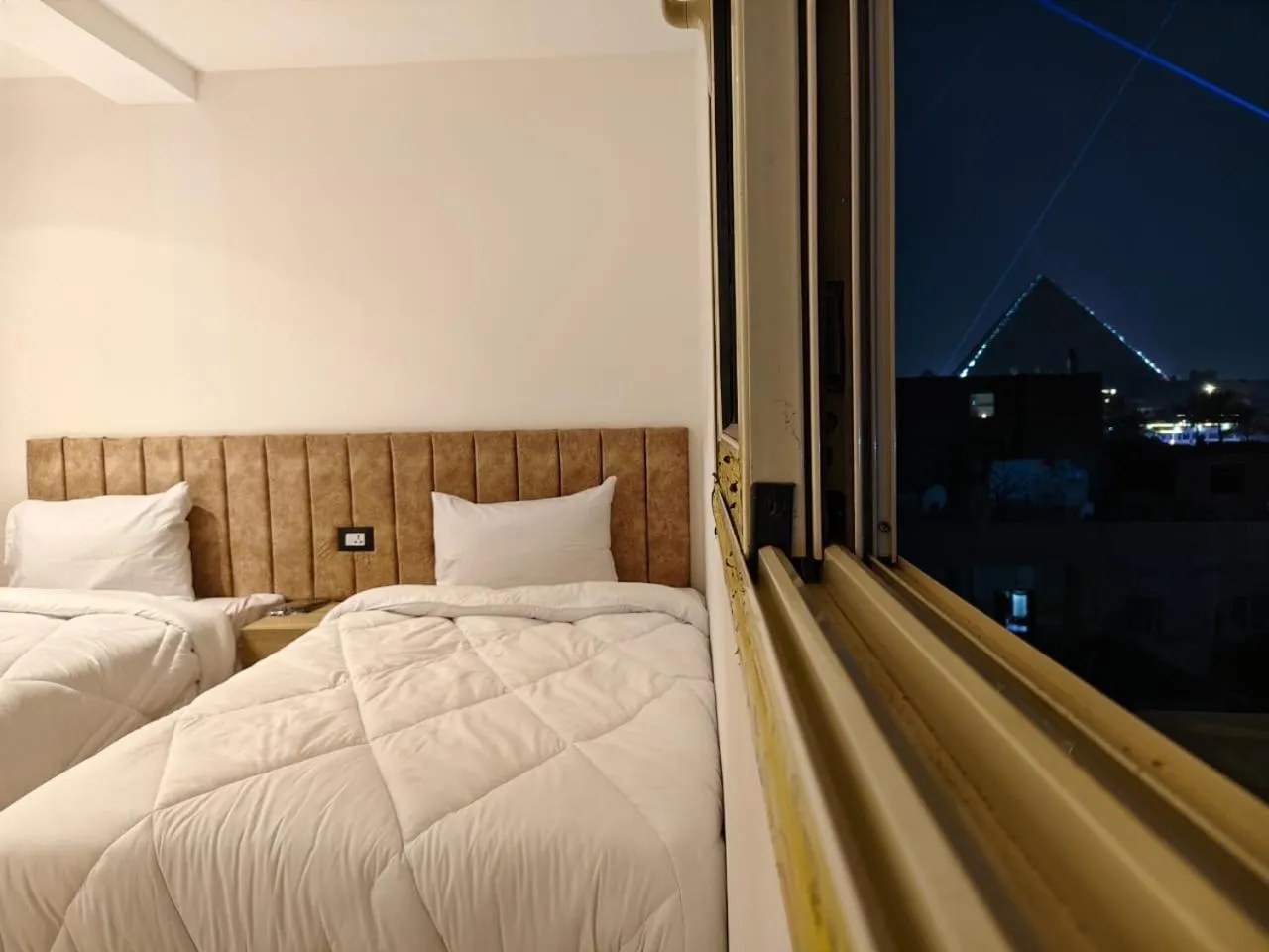 View (from property/room), Bed in Point Pyramids View