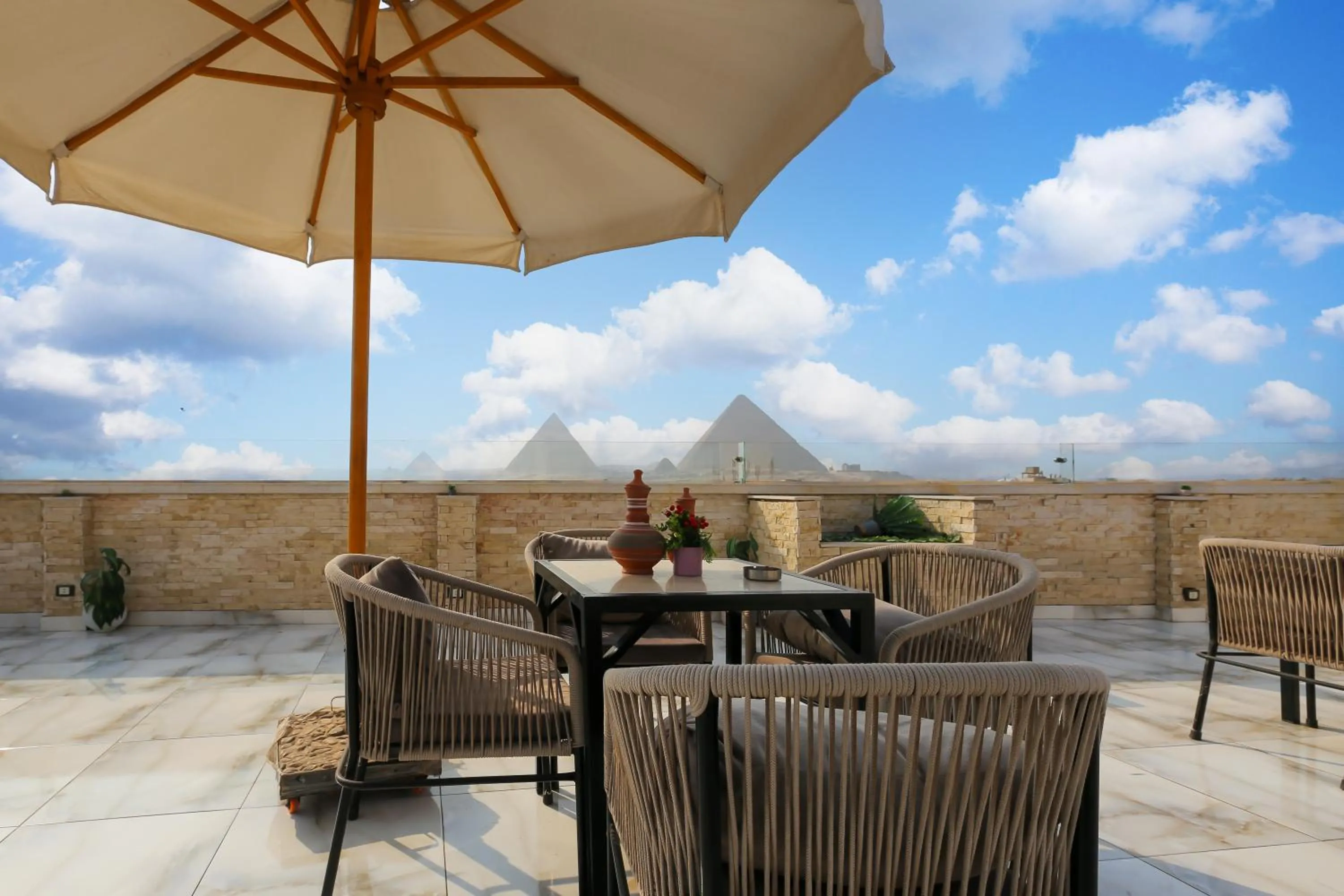 Patio in Point Pyramids View