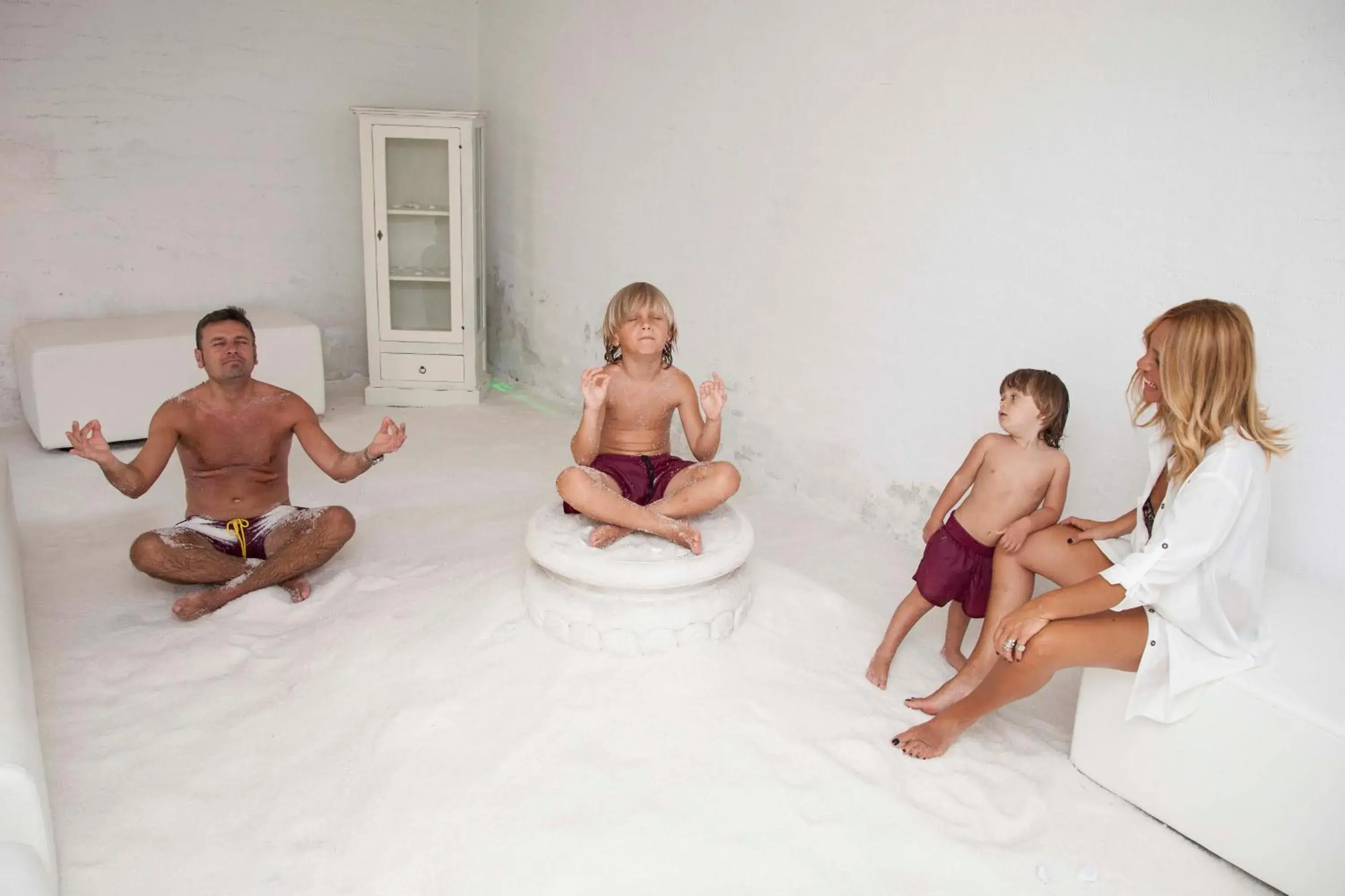 Sauna, Family in Hotel Mediterraneo Club Benessere