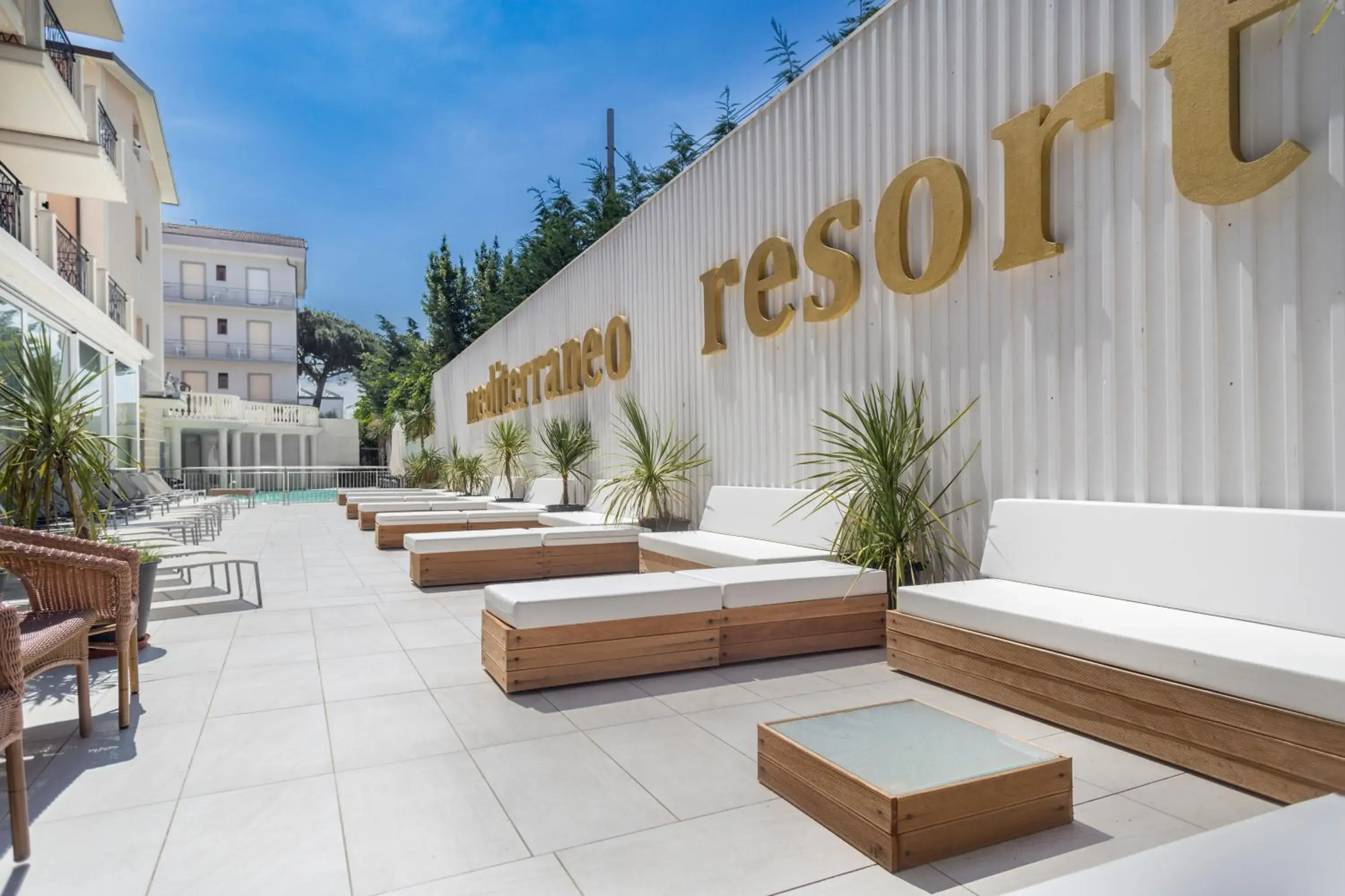 Solarium in Hotel Mediterraneo Club Benessere