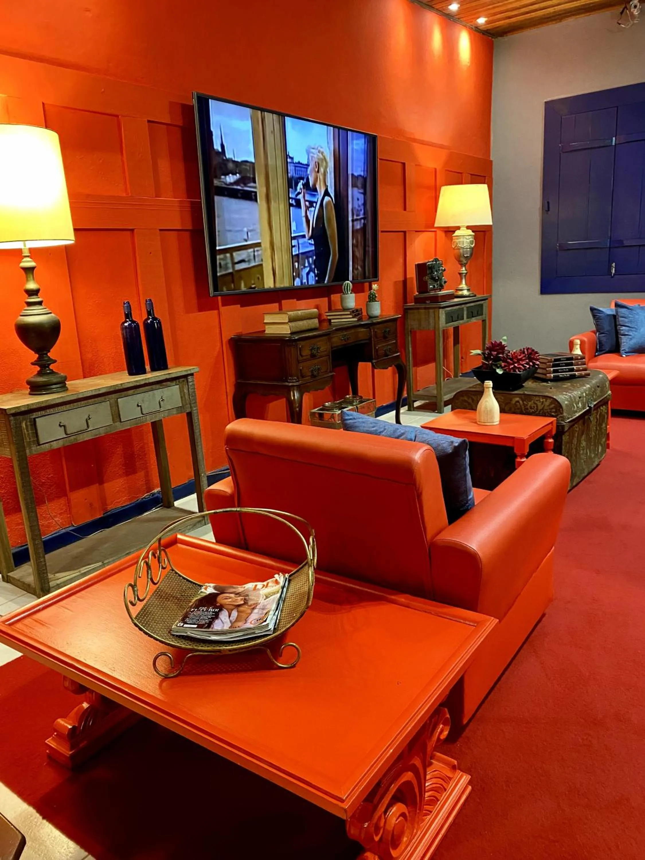 Communal lounge/ TV room in Hotel Fazenda Vilarejo All Inclusive