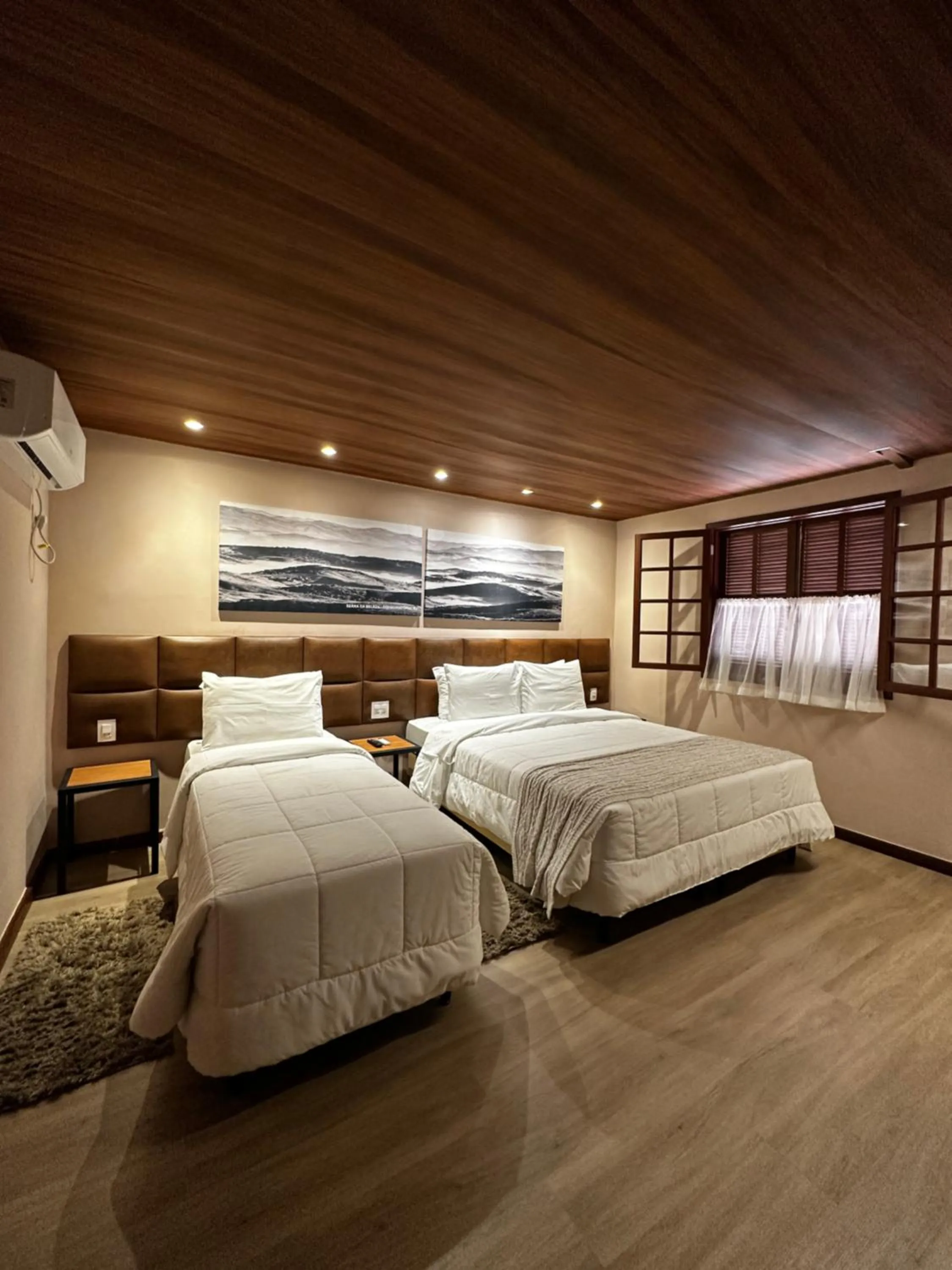 Bed in Hotel Fazenda Vilarejo All Inclusive