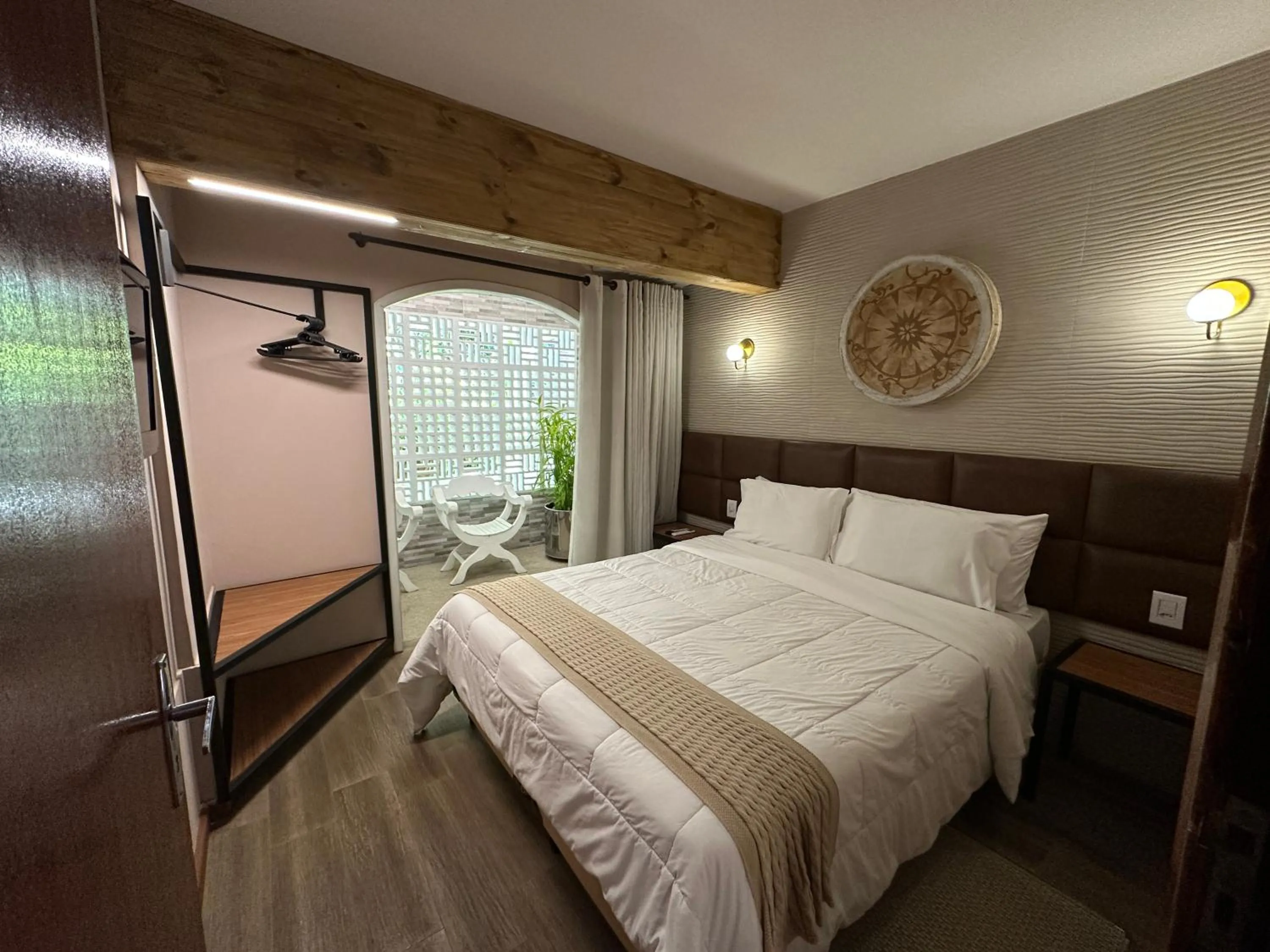 Bed in Hotel Fazenda Vilarejo All Inclusive