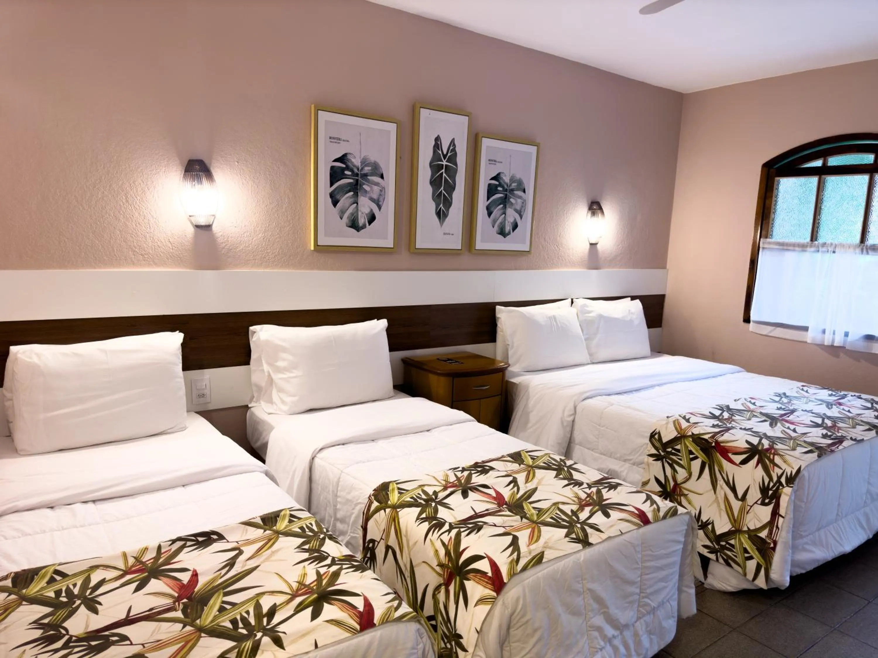 Bed in Hotel Fazenda Vilarejo All Inclusive