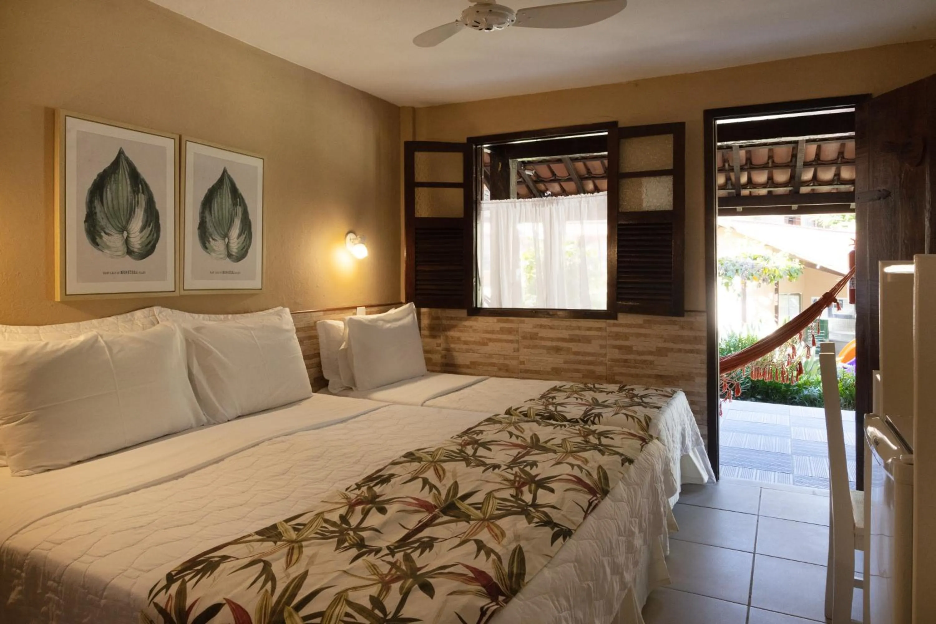 Bed in Hotel Fazenda Vilarejo All Inclusive