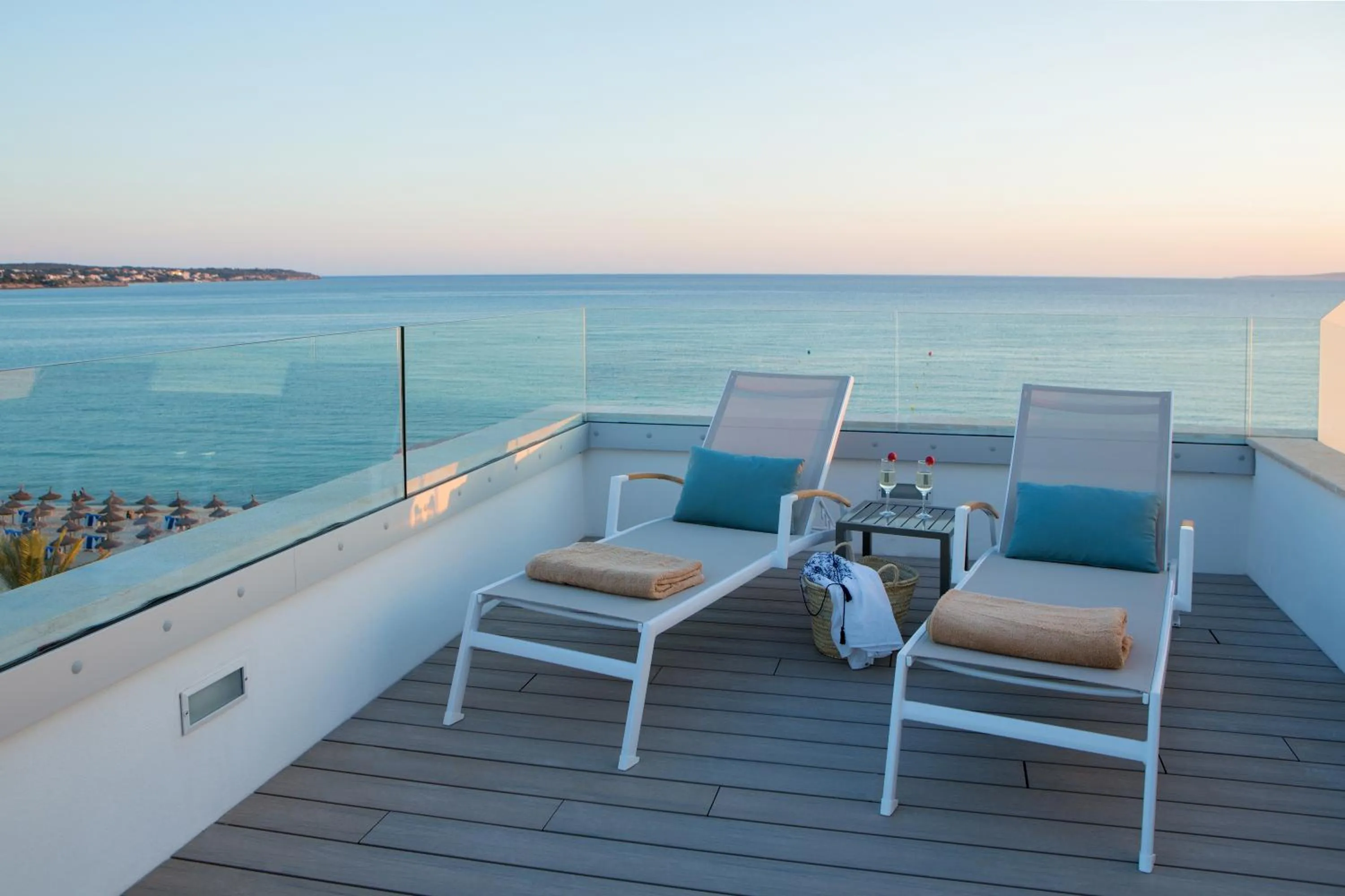 Balcony/Terrace in Myseahouse Flamingo - Adults Only 4* Sup
