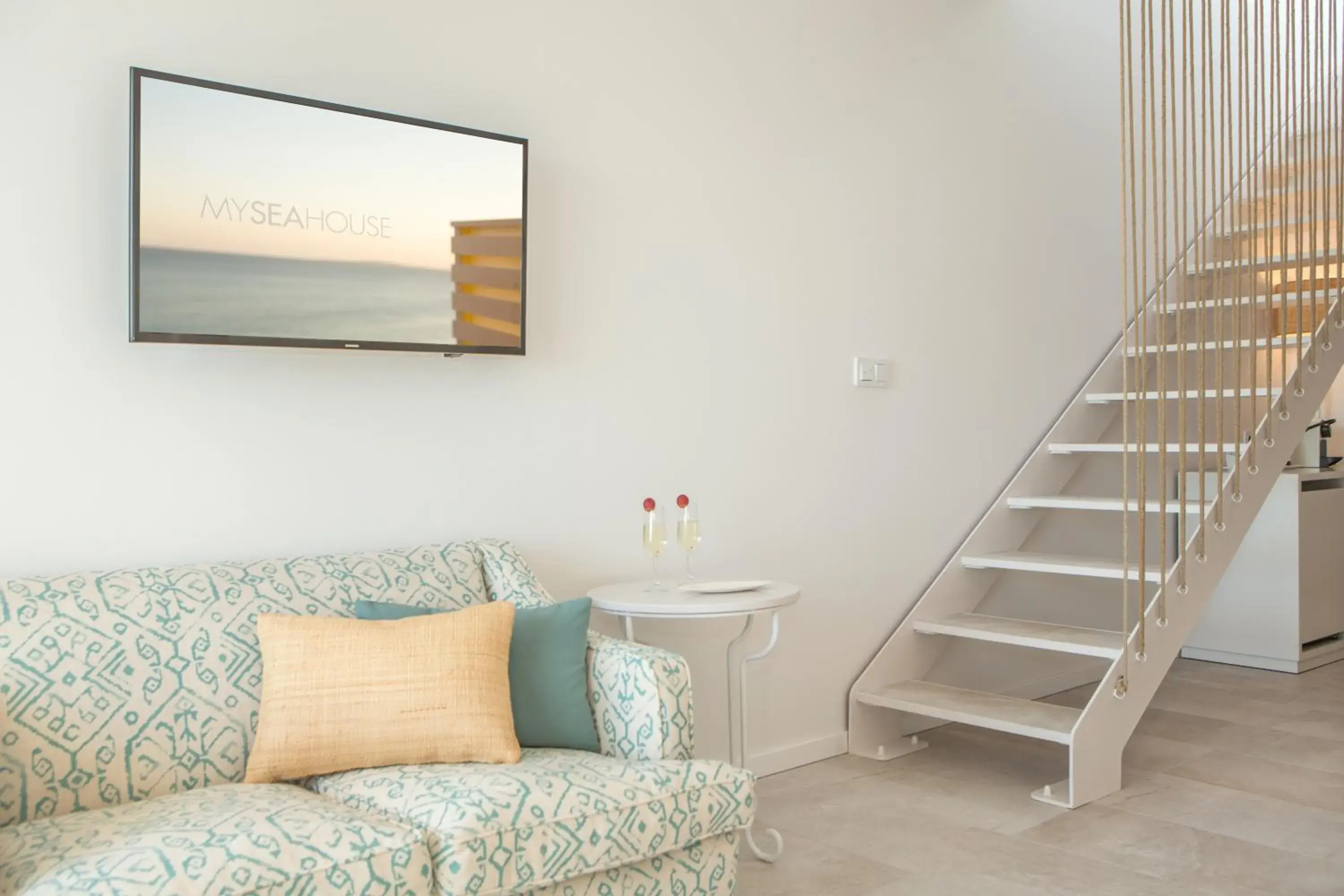 Living room in Myseahouse Flamingo - Adults Only 4* Sup Living room in Myseahouse Flamingo - Adults Only 4* Sup