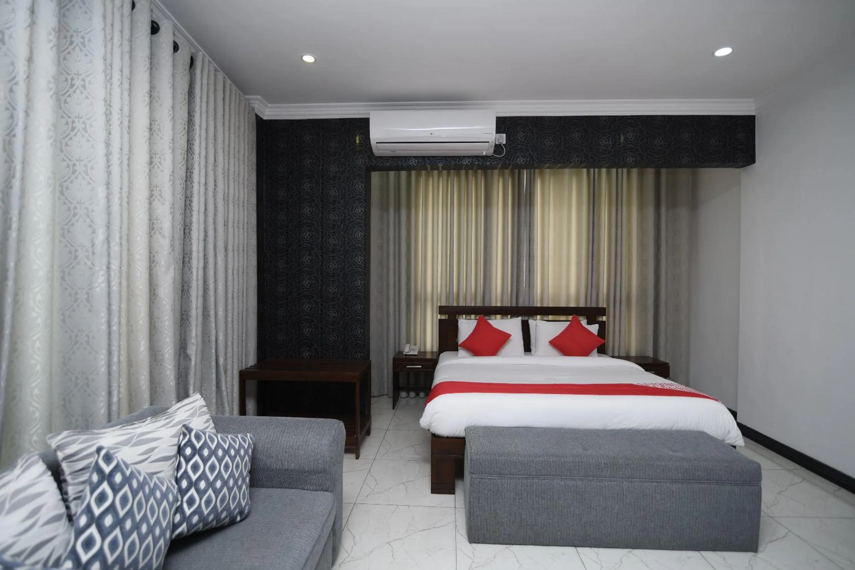 Bed in Galaxy City Hotel