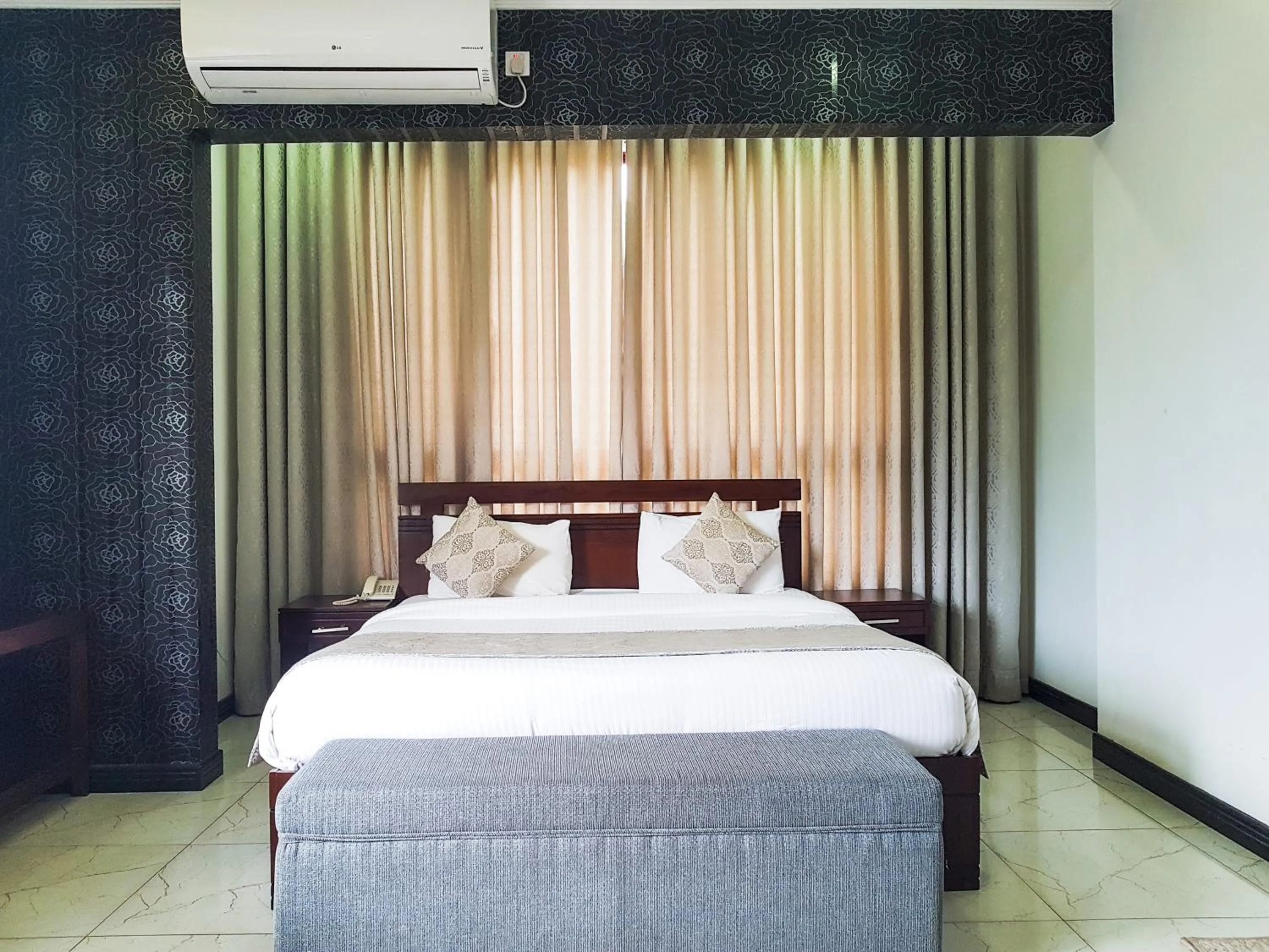 Bed in Galaxy City Hotel