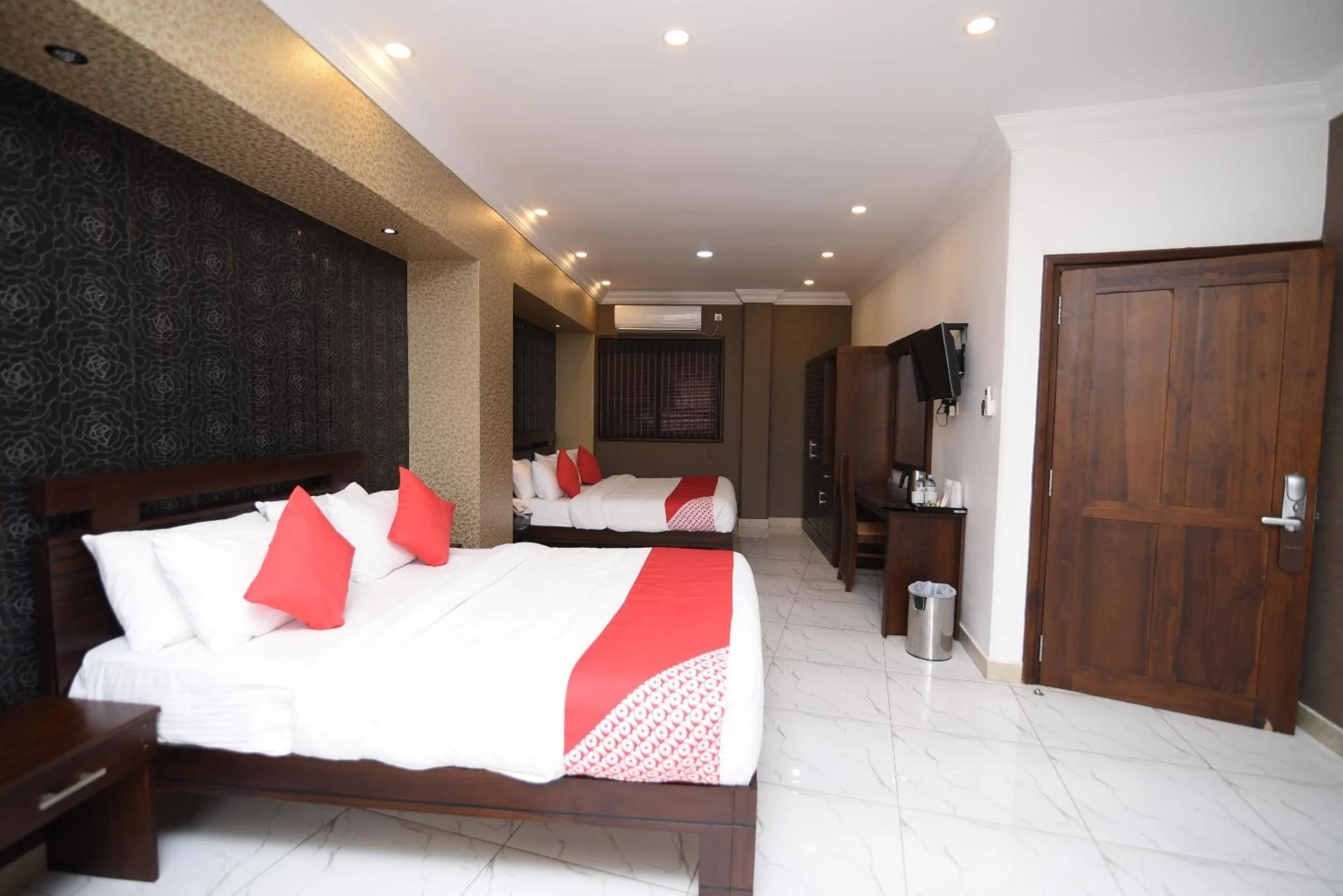 Bed in Galaxy City Hotel