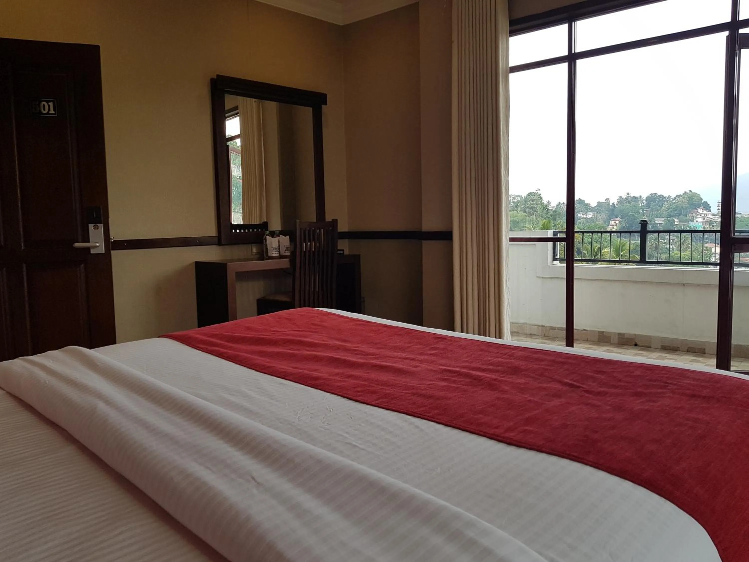 Bed in Galaxy City Hotel