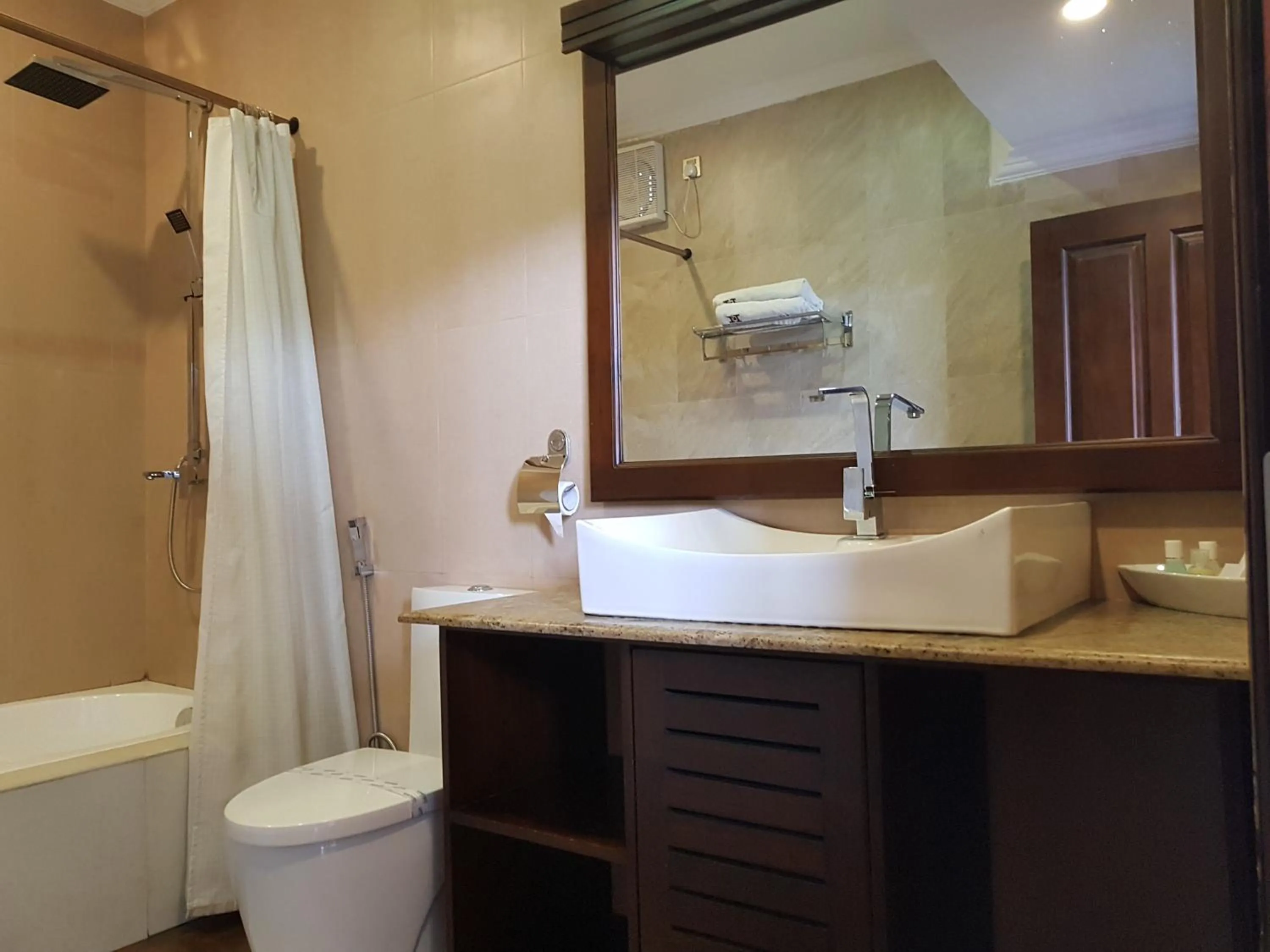 Shower in Galaxy City Hotel