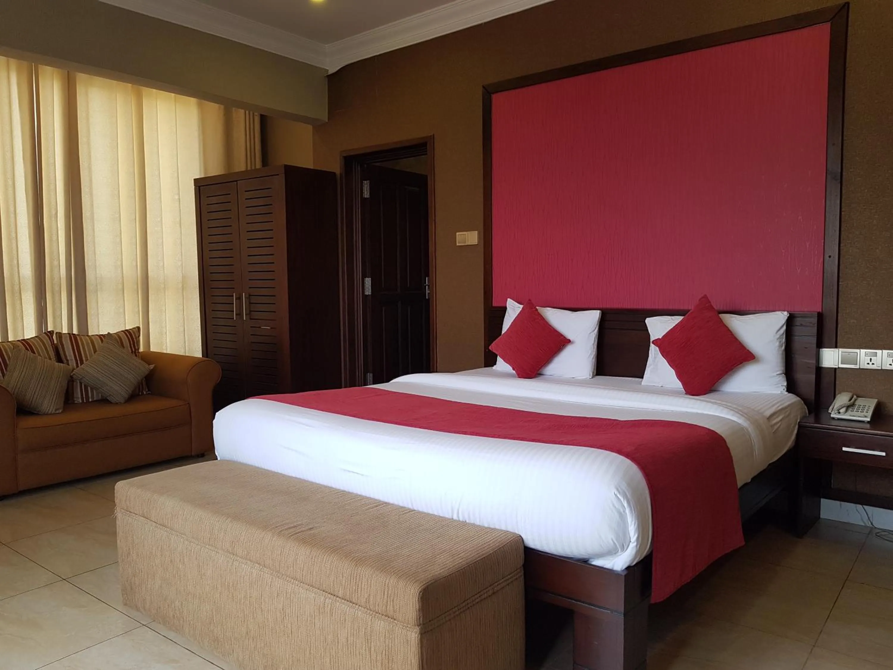 Bed in Galaxy City Hotel