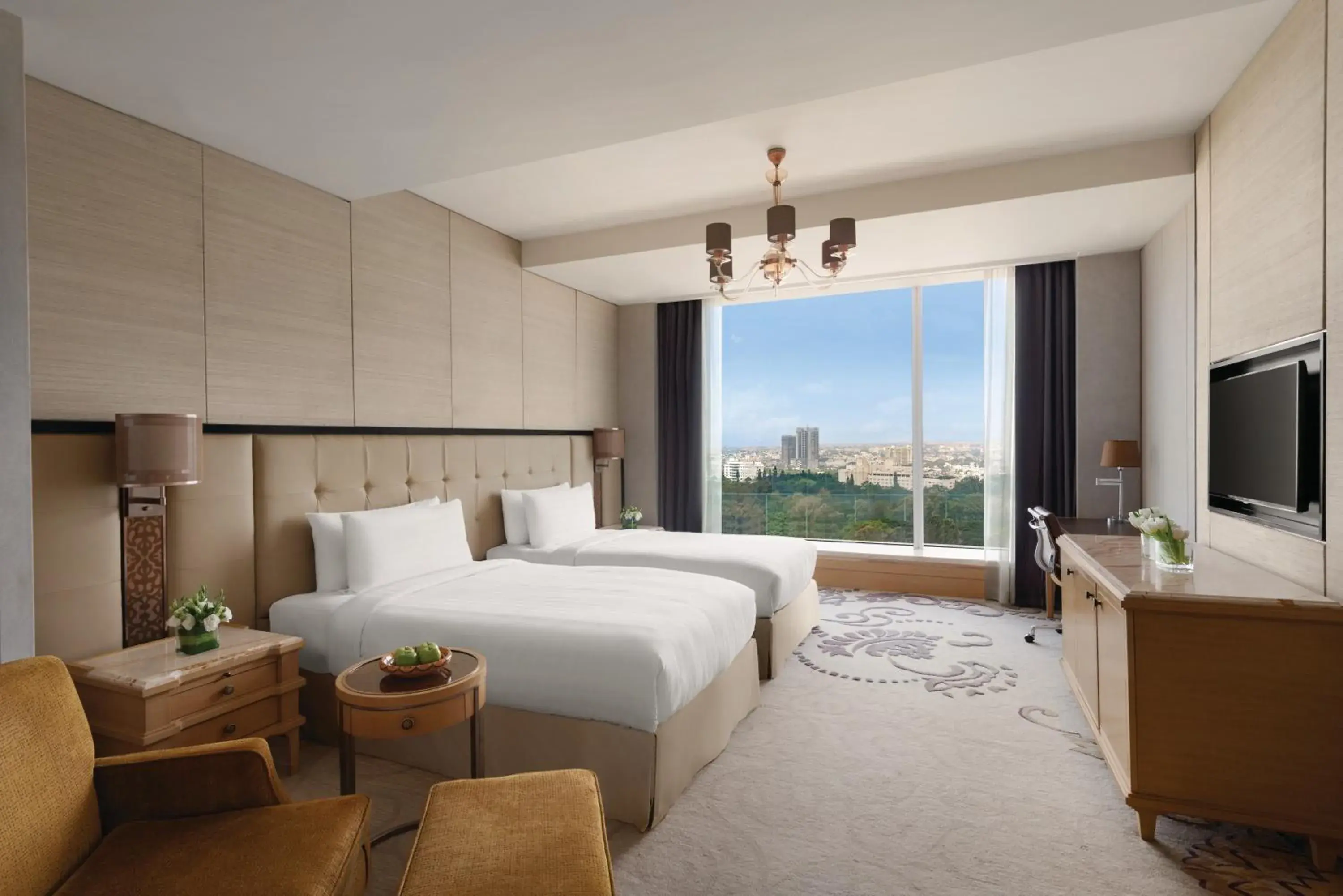 Horizon Bangalore CluB Twin - Horizon Club Lounge access with suite/club rooms: Includes buffet breakfast, afternoon tea, evening cocktails (6–8 PM), soft beverages, 1 suit pressing & 2 hrs boardroom use per stay in Shangri-La Bengaluru Horizon Bangalore CluB Twin - Horizon Club Lounge access with suite/club rooms: Includes buffet breakfast, afternoon tea, evening cocktails (6–8 PM), soft beverages, 1 suit pressing & 2 hrs boardroom use per stay in Shangri-La Bengaluru