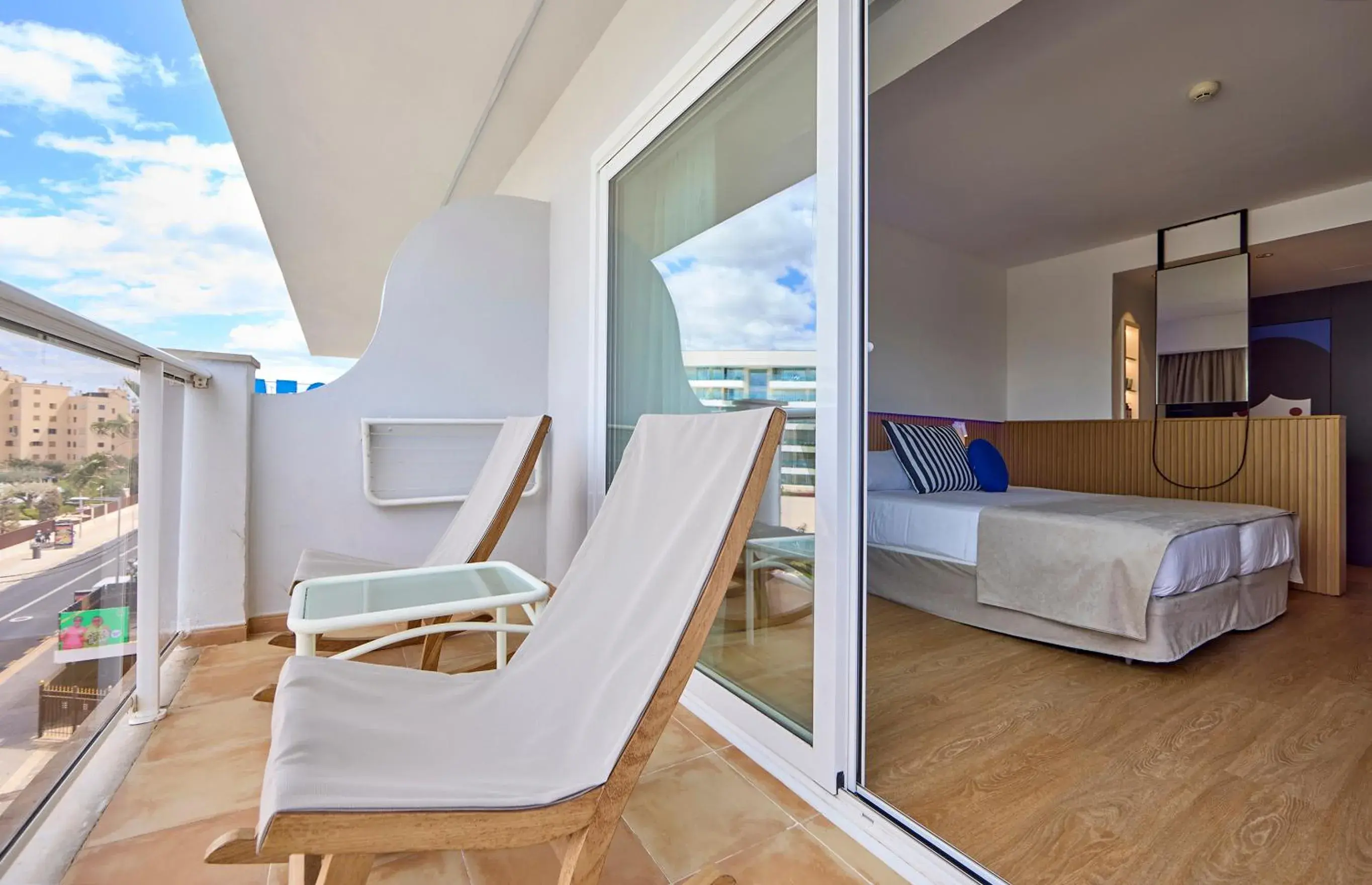 Balcony/Terrace, Bed in Universal Hotel Neptuno - Adults Only Balcony/Terrace, Bed in Universal Hotel Neptuno - Adults Only