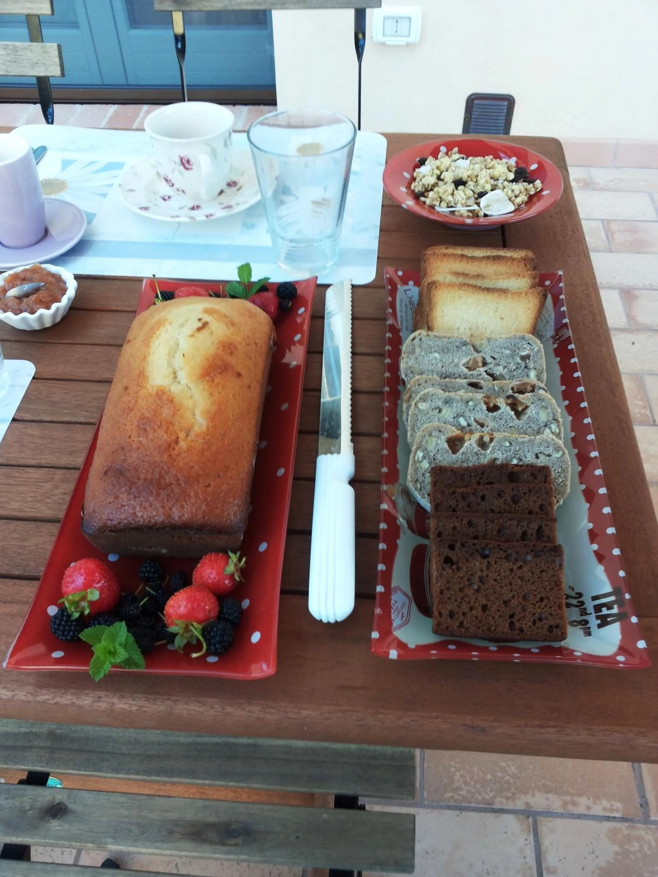 Food and drinks in B&B Antegiano