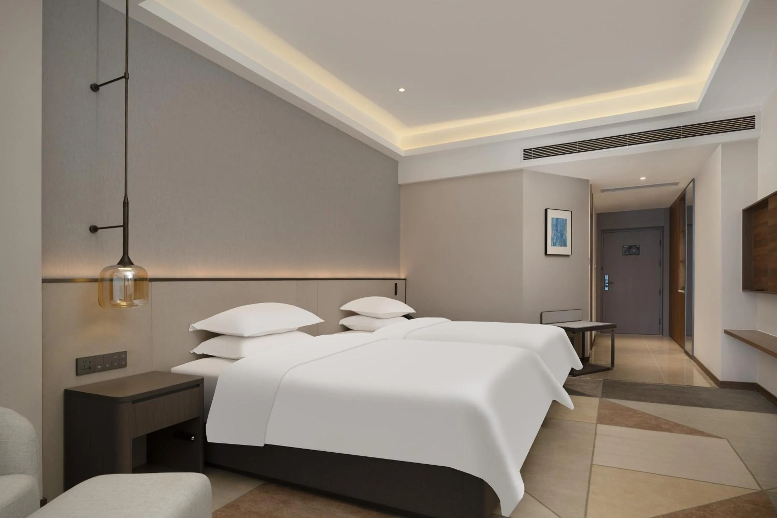 Photo of the whole room, Bed in Howard Johnson Liquor Capital Hotel Luzhou