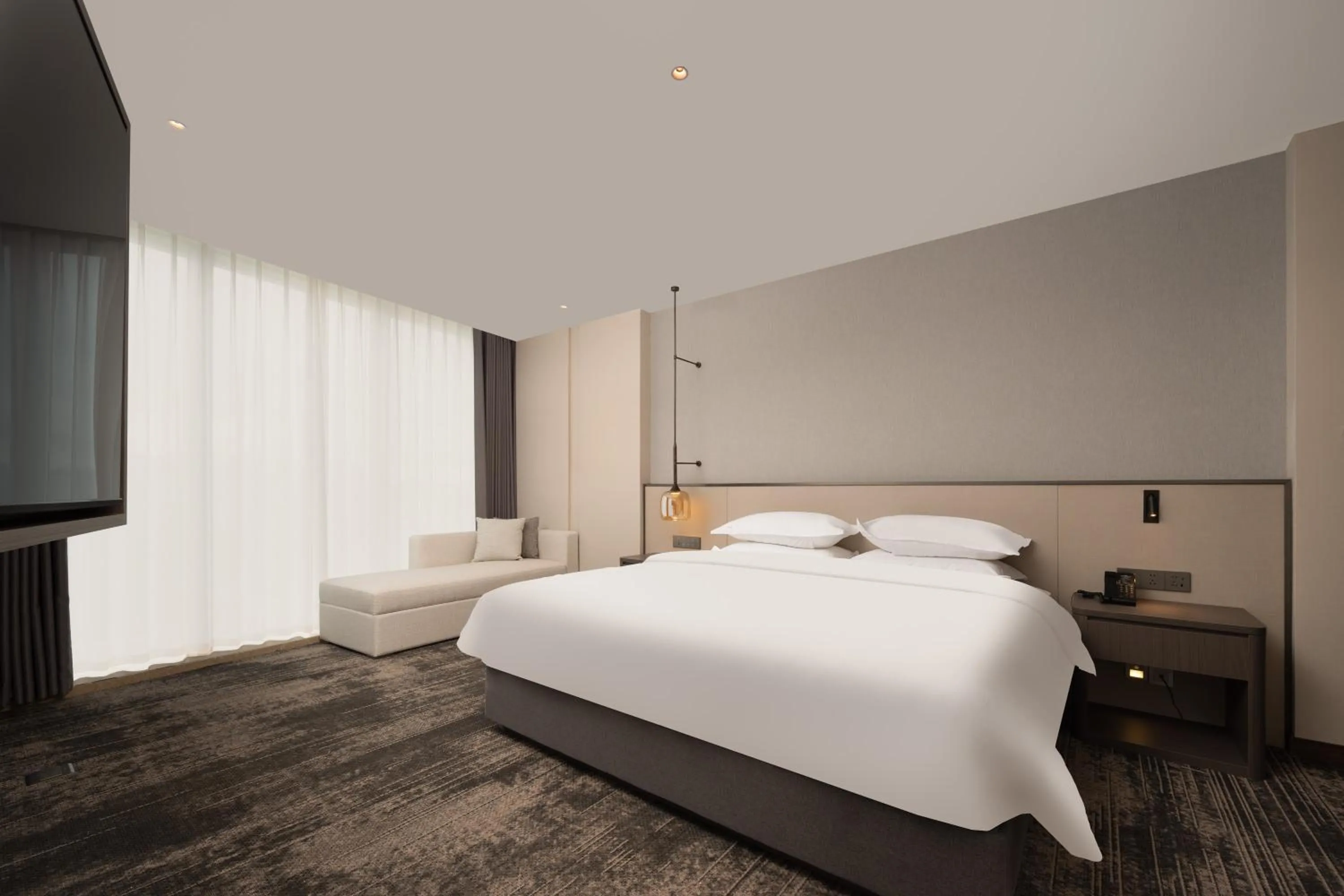 Bedroom, Bed in Howard Johnson Liquor Capital Hotel Luzhou