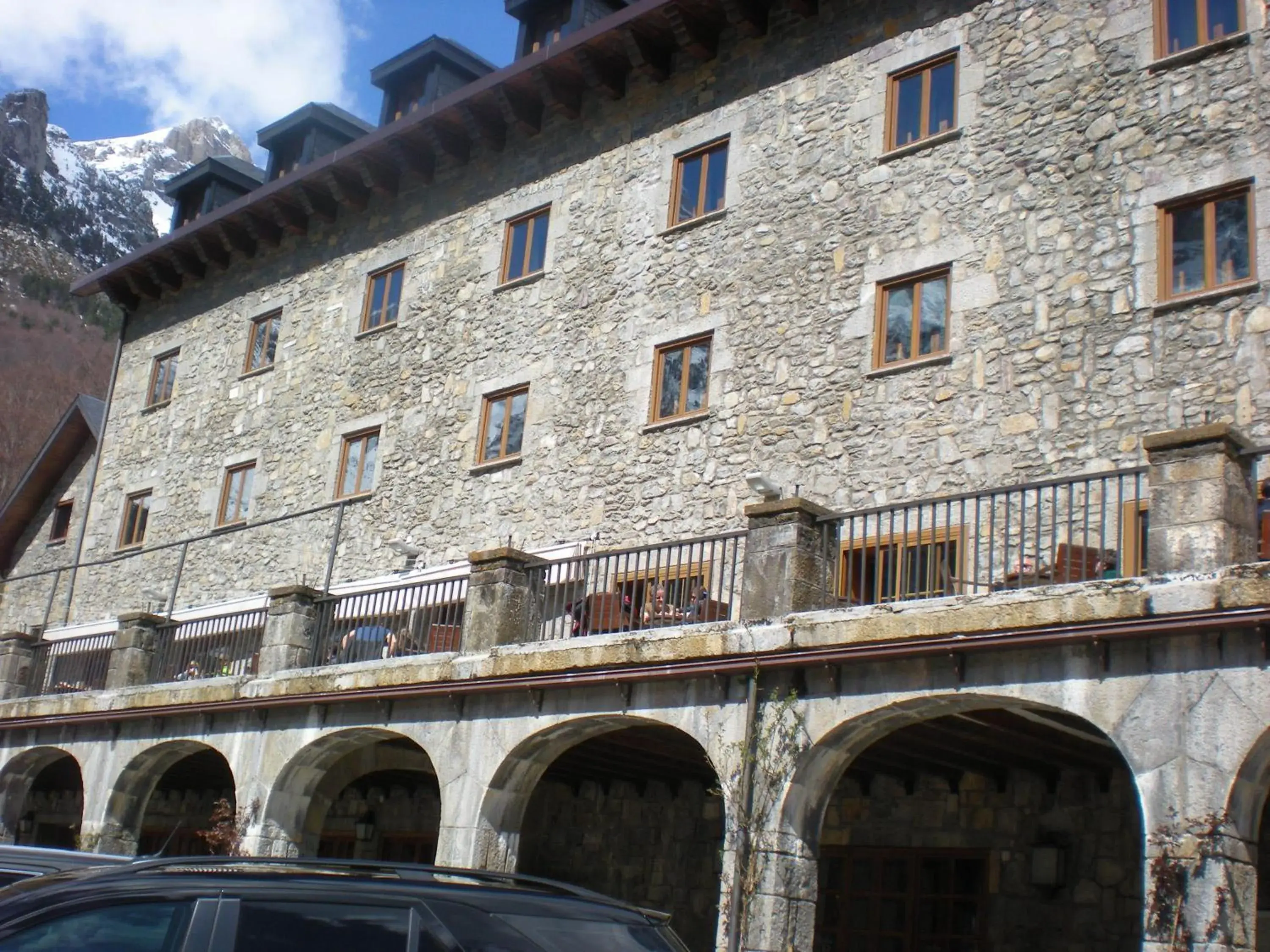 Facade/entrance in Parador de Bielsa Facade/entrance in Parador de Bielsa