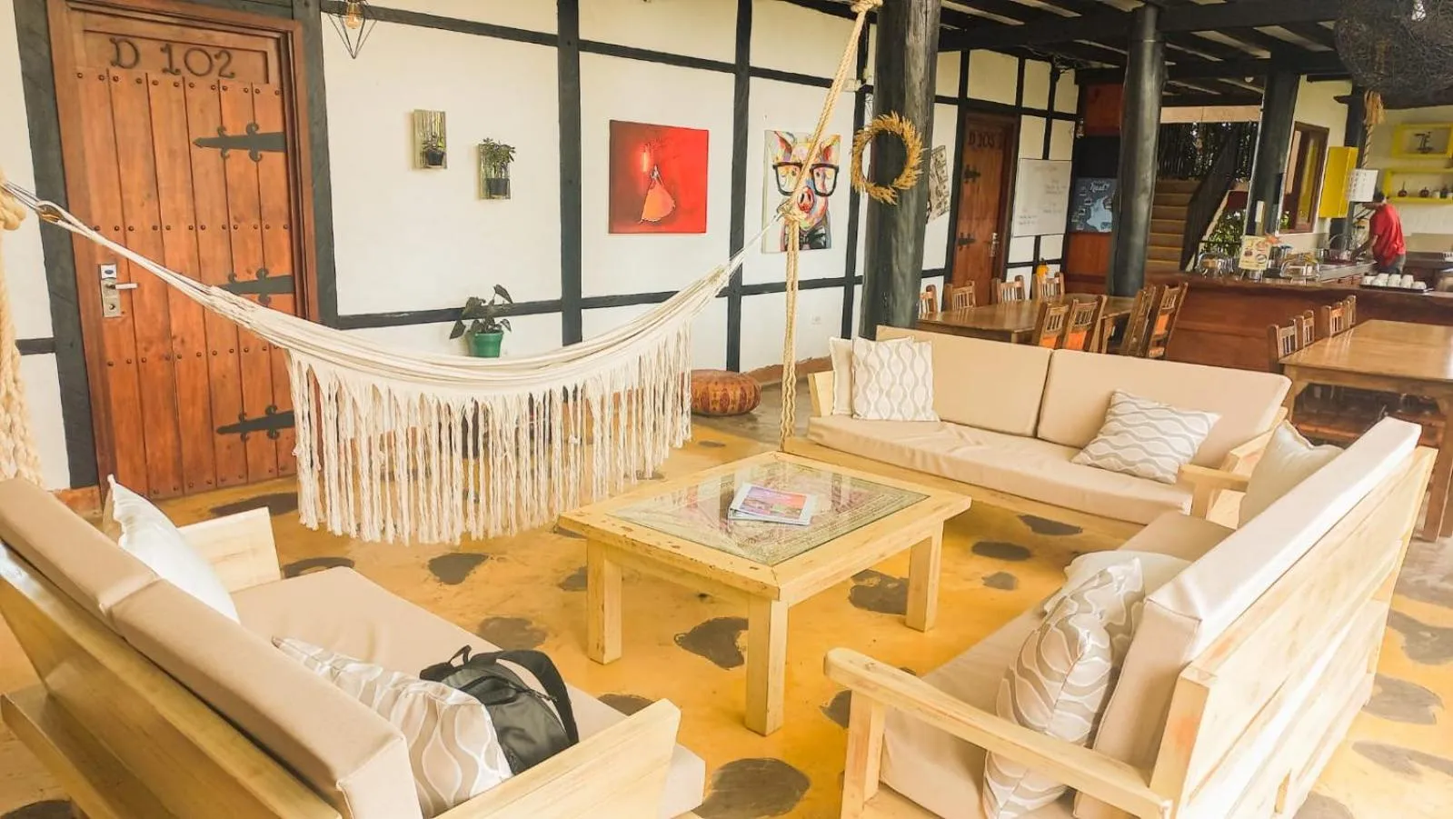 Living room in Coffee Tree Boutique Hostel