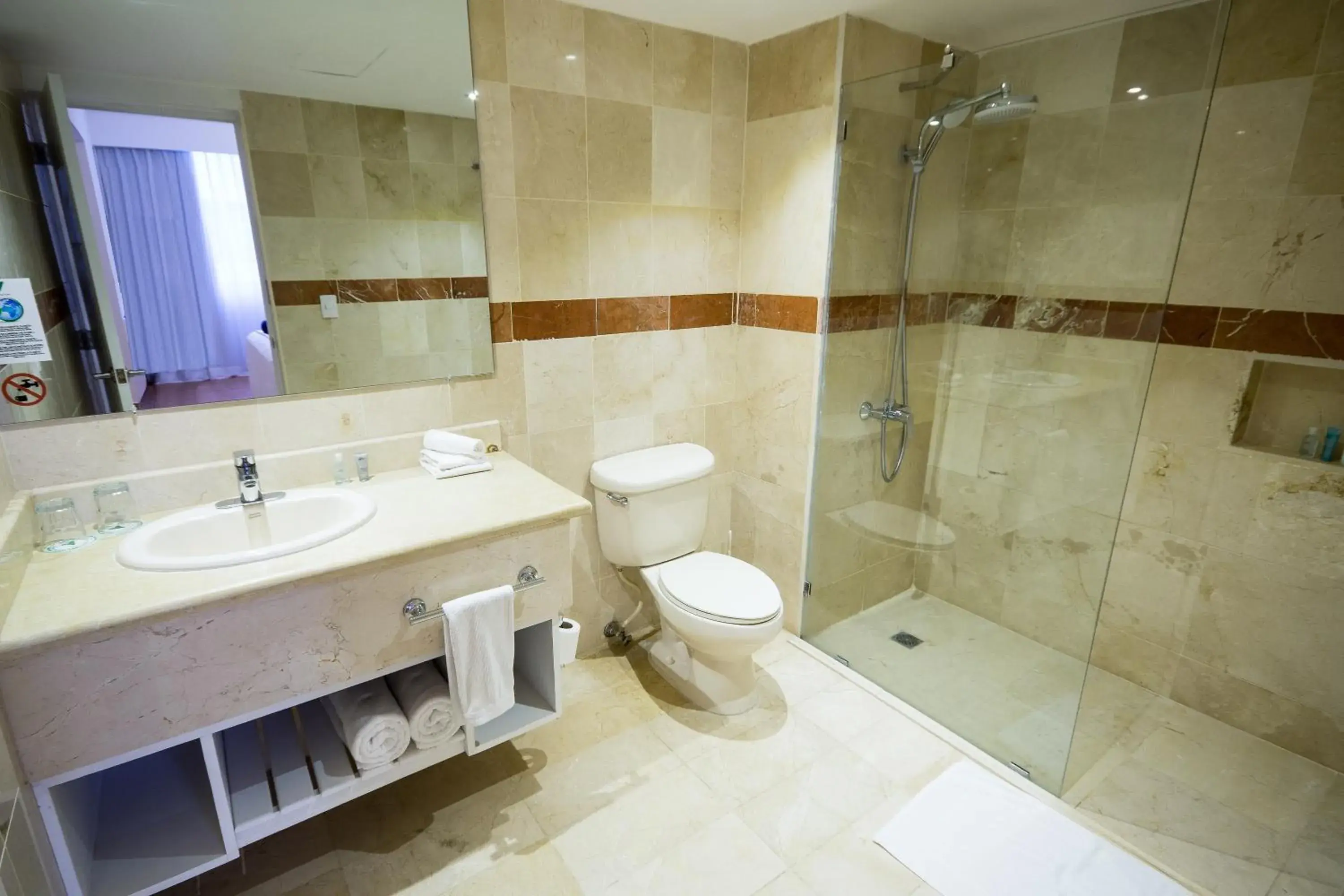 Bathroom in Viva Heavens by Wyndham, A Trademark All Inclusive Bathroom in Viva Heavens by Wyndham, A Trademark All Inclusive