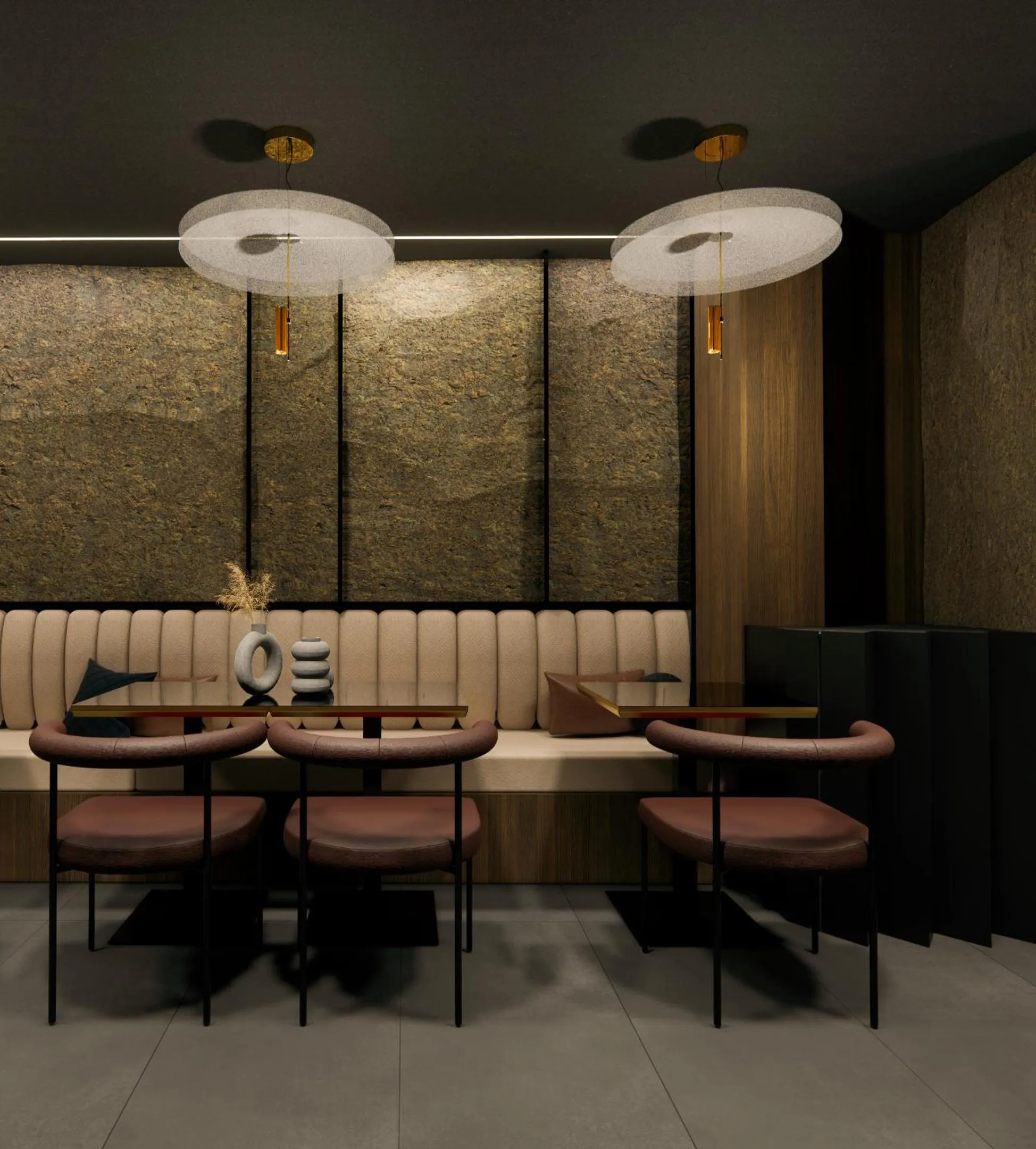 Seating area in Acropolis Grid Athens