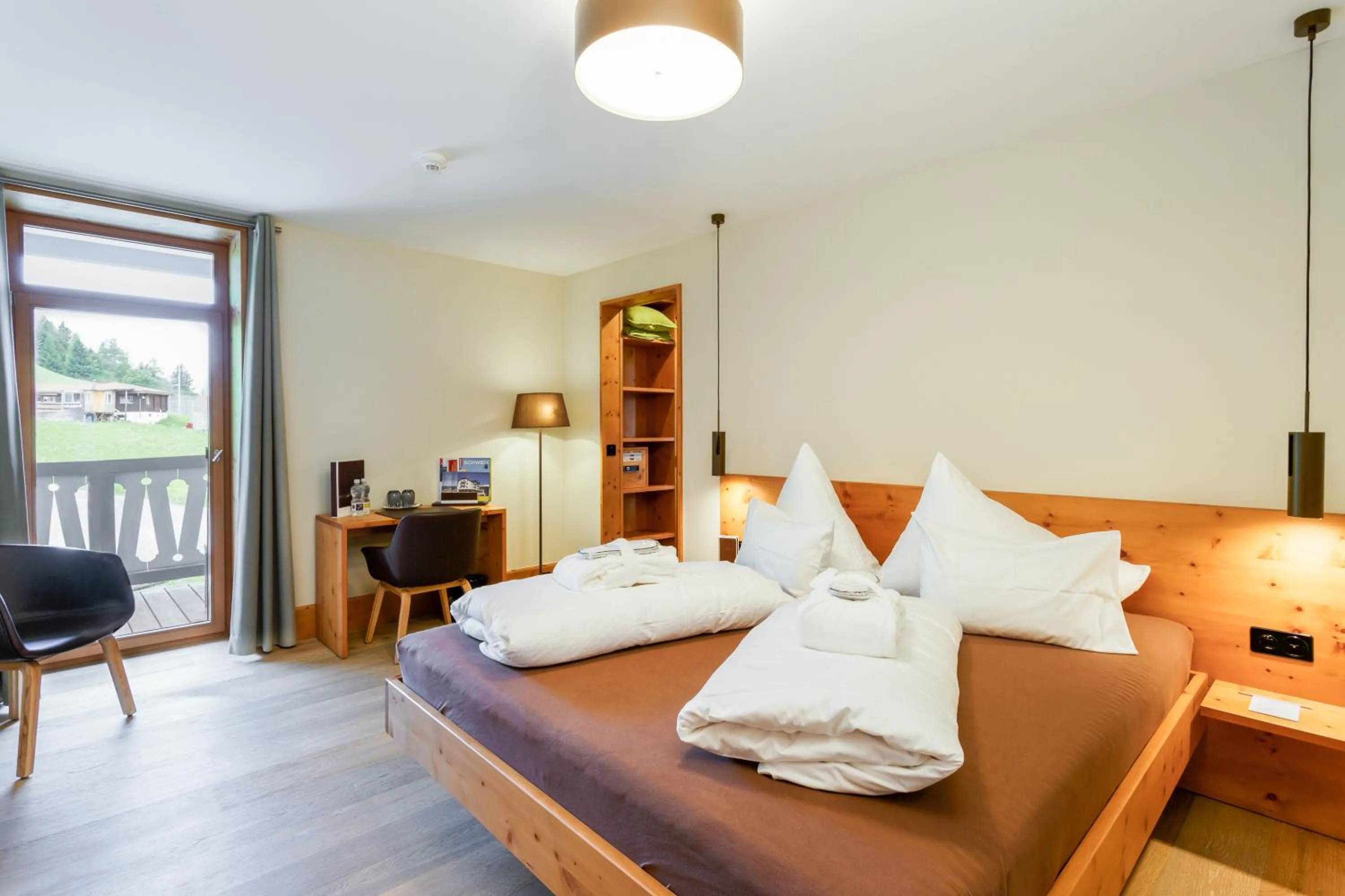 Decorative detail, Bed in The Alpina Mountain Resort