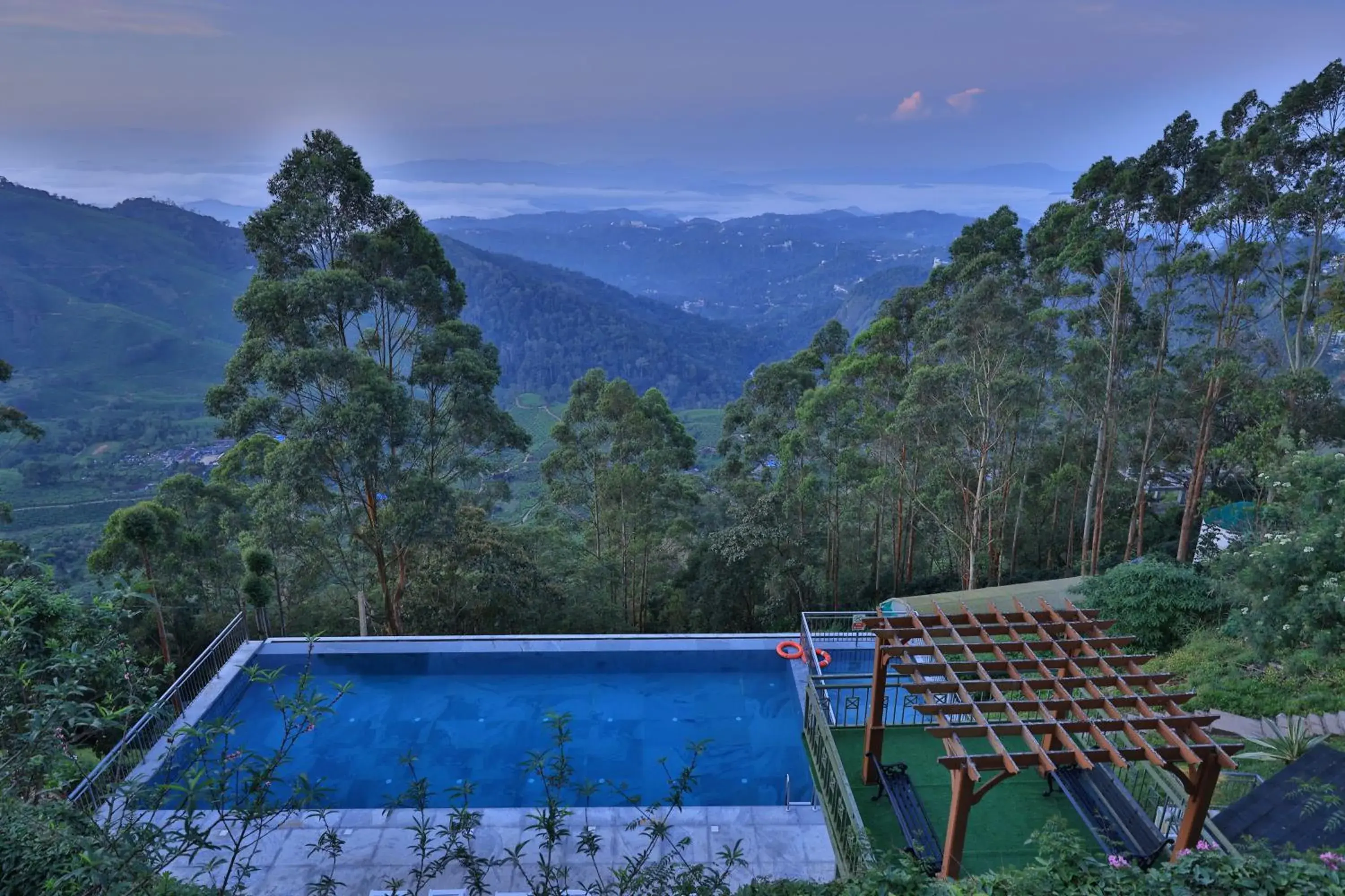 Swimming pool in Fragrant Nature Munnar - A Five Star Classified Hotel Swimming pool in Fragrant Nature Munnar - A Five Star Classified Hotel