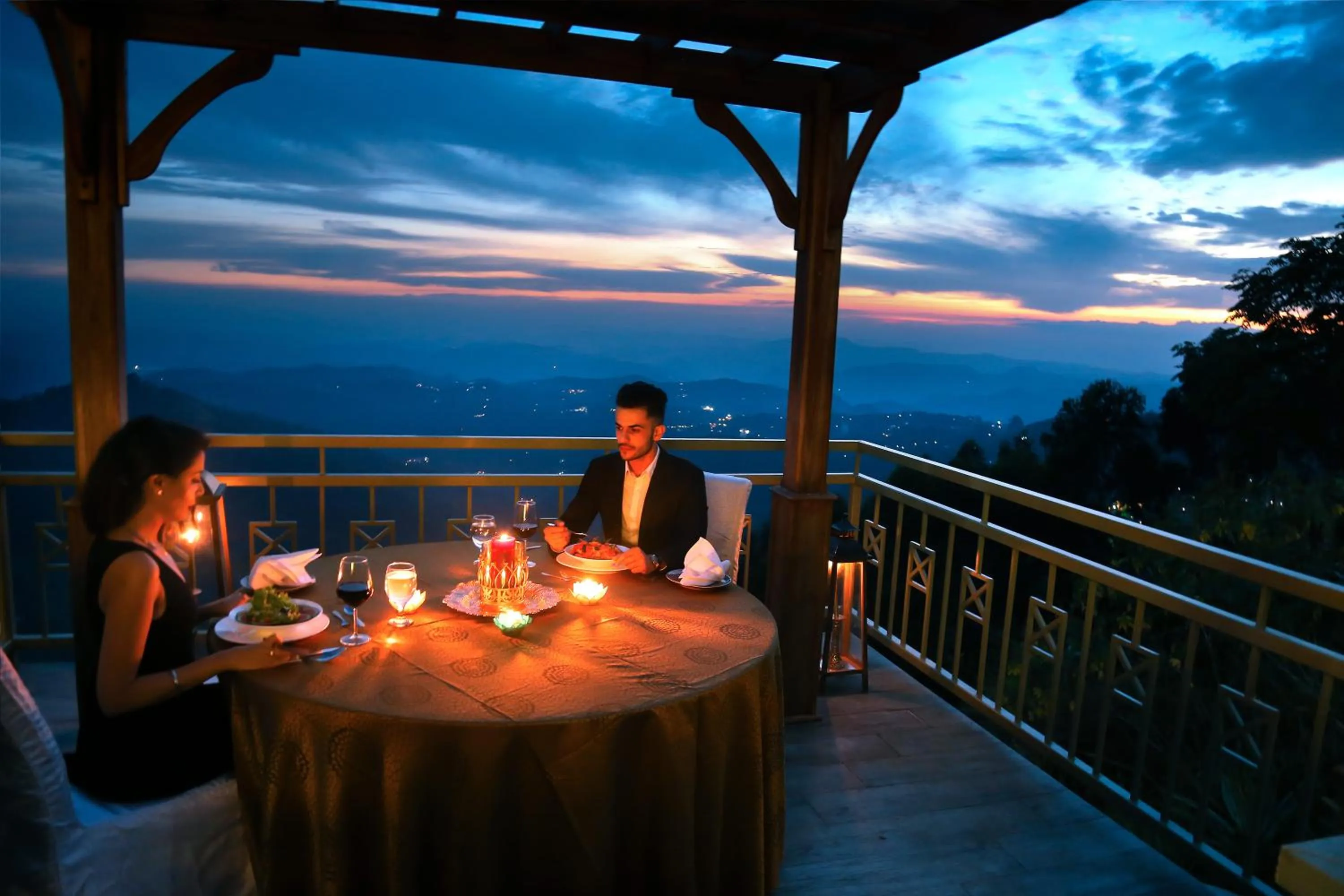 Dinner in Fragrant Nature Munnar - A Five Star Classified Hotel