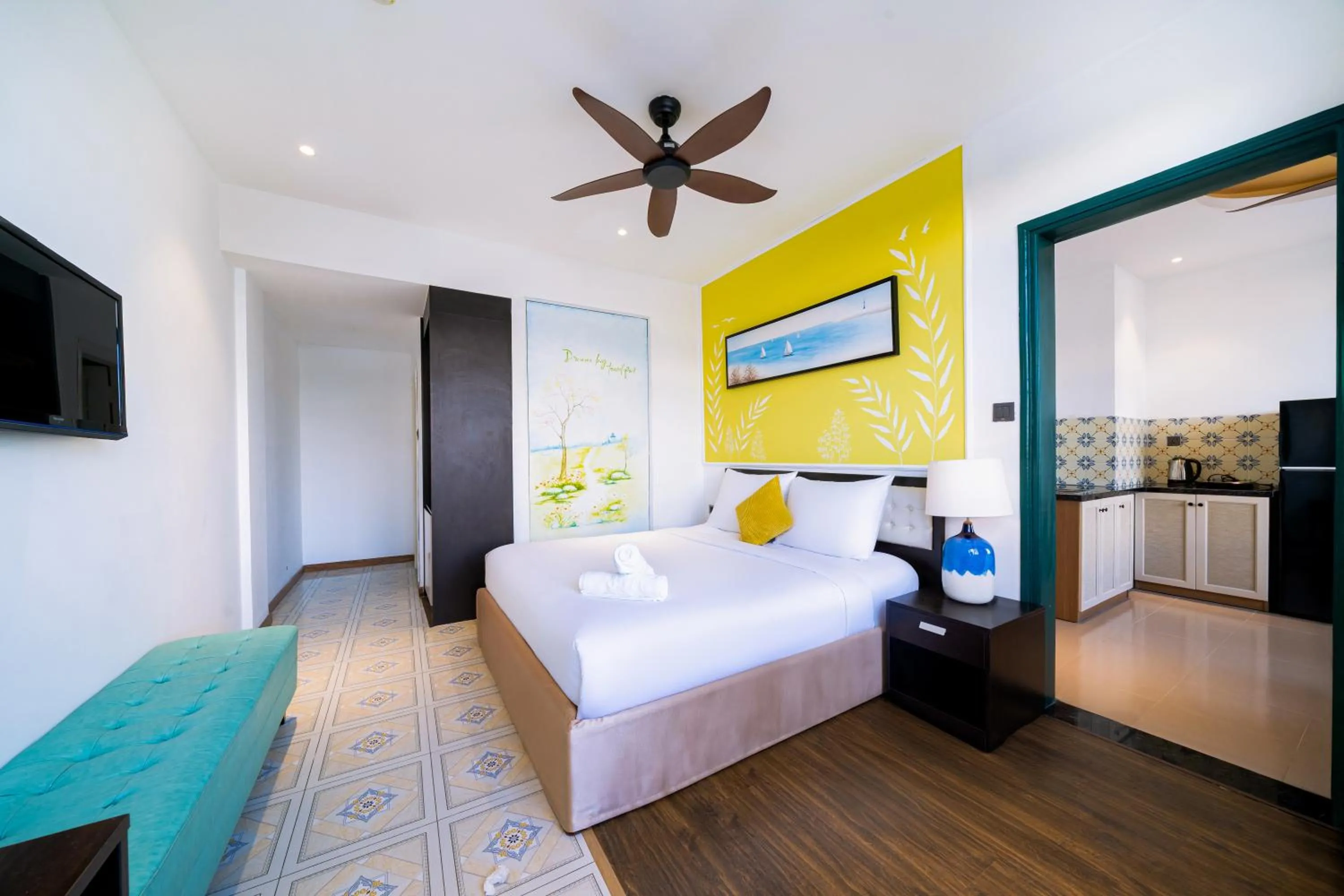 Bedroom, Bed in Sujet Beach Hotel and Apartment Danang by Haviland