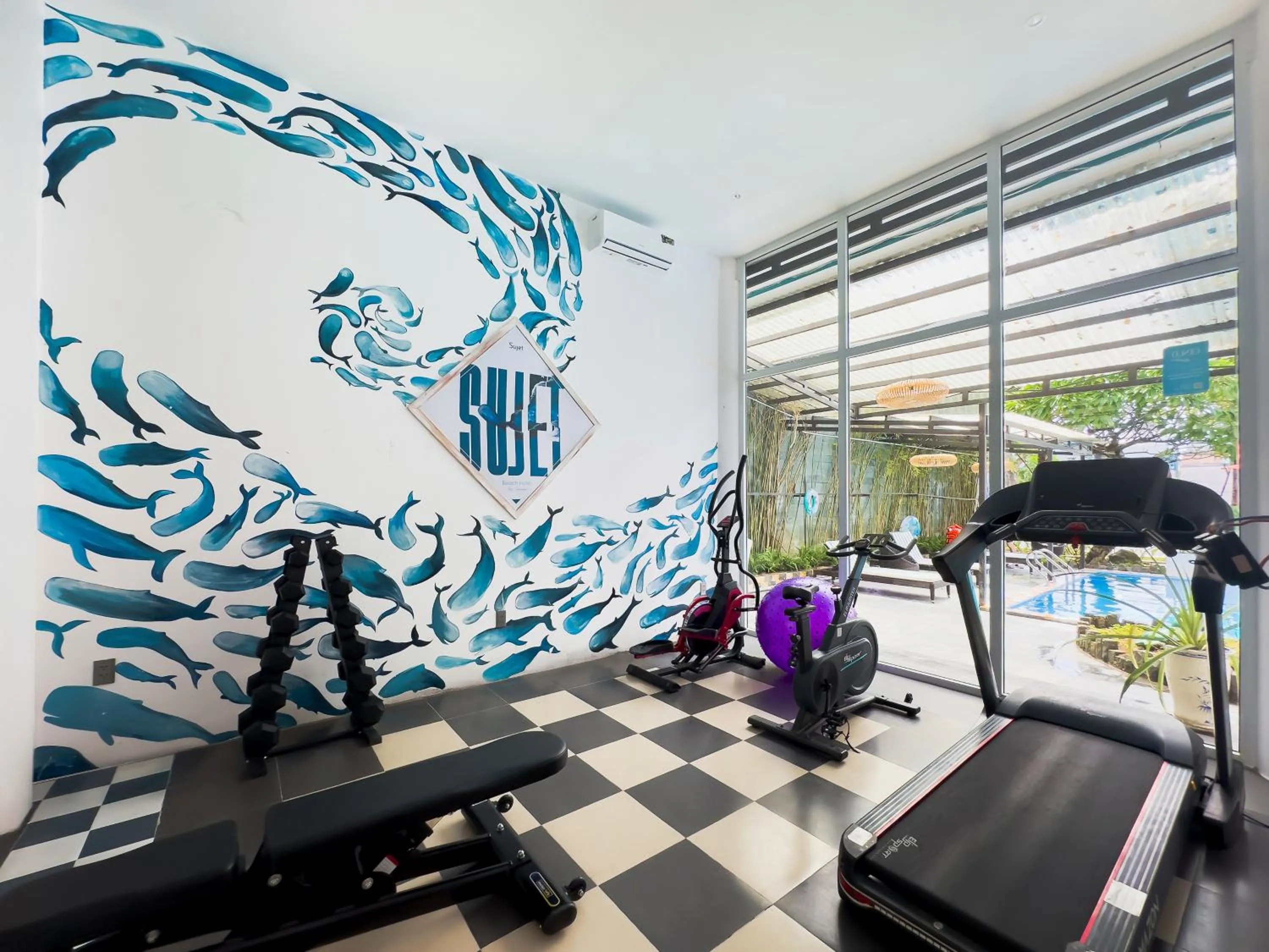 Fitness centre/facilities in Sujet Beach Hotel and Apartment Danang by Haviland