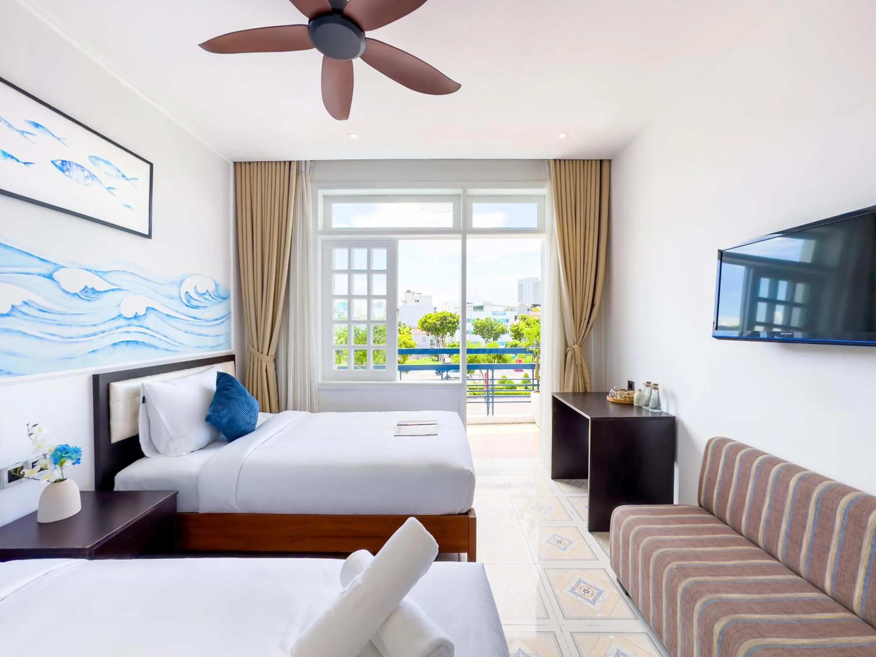 Bedroom, Bed in Sujet Beach Hotel and Apartment Danang by Haviland