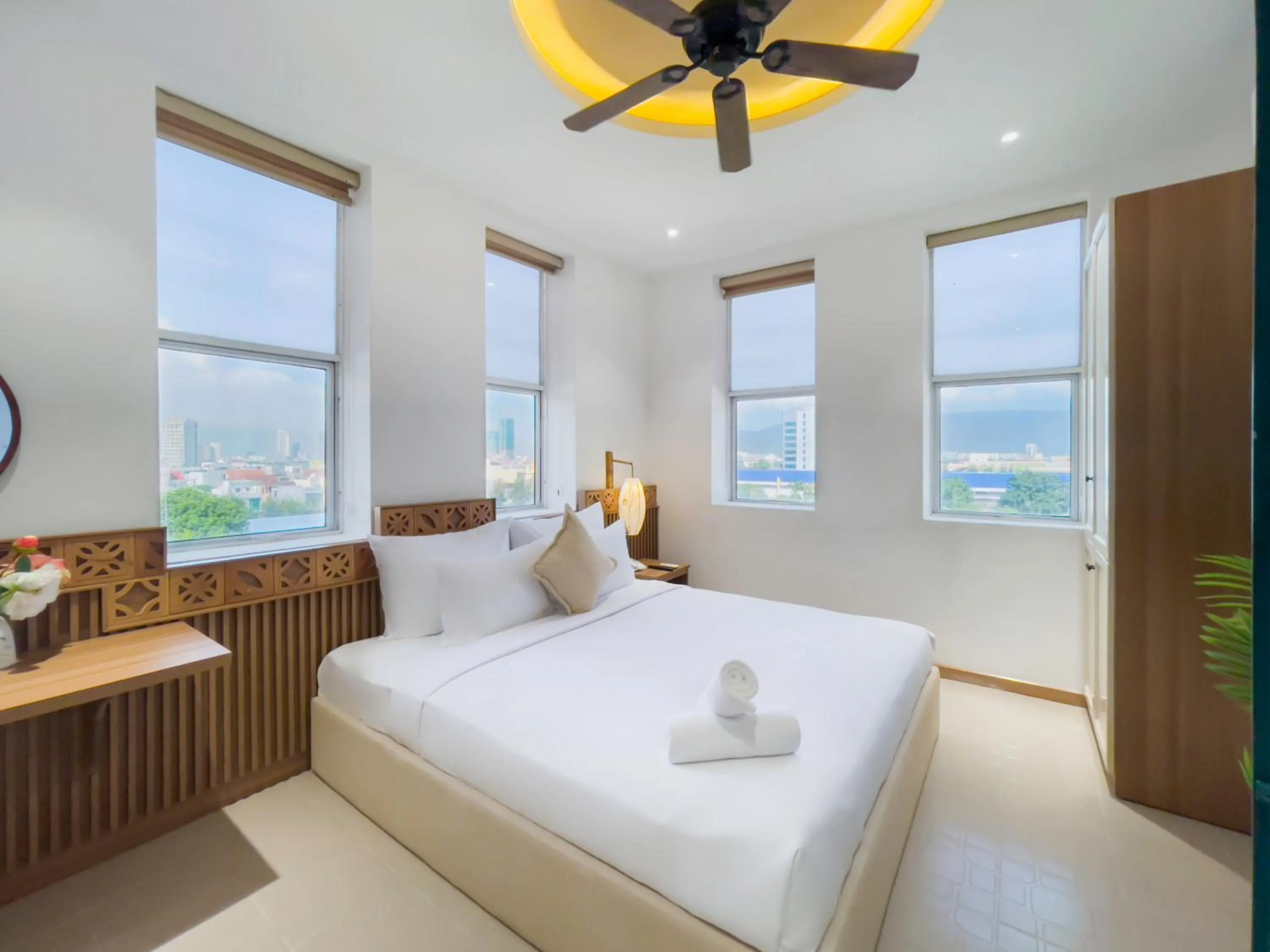 Bedroom, Bed in Sujet Beach Hotel and Apartment Danang by Haviland