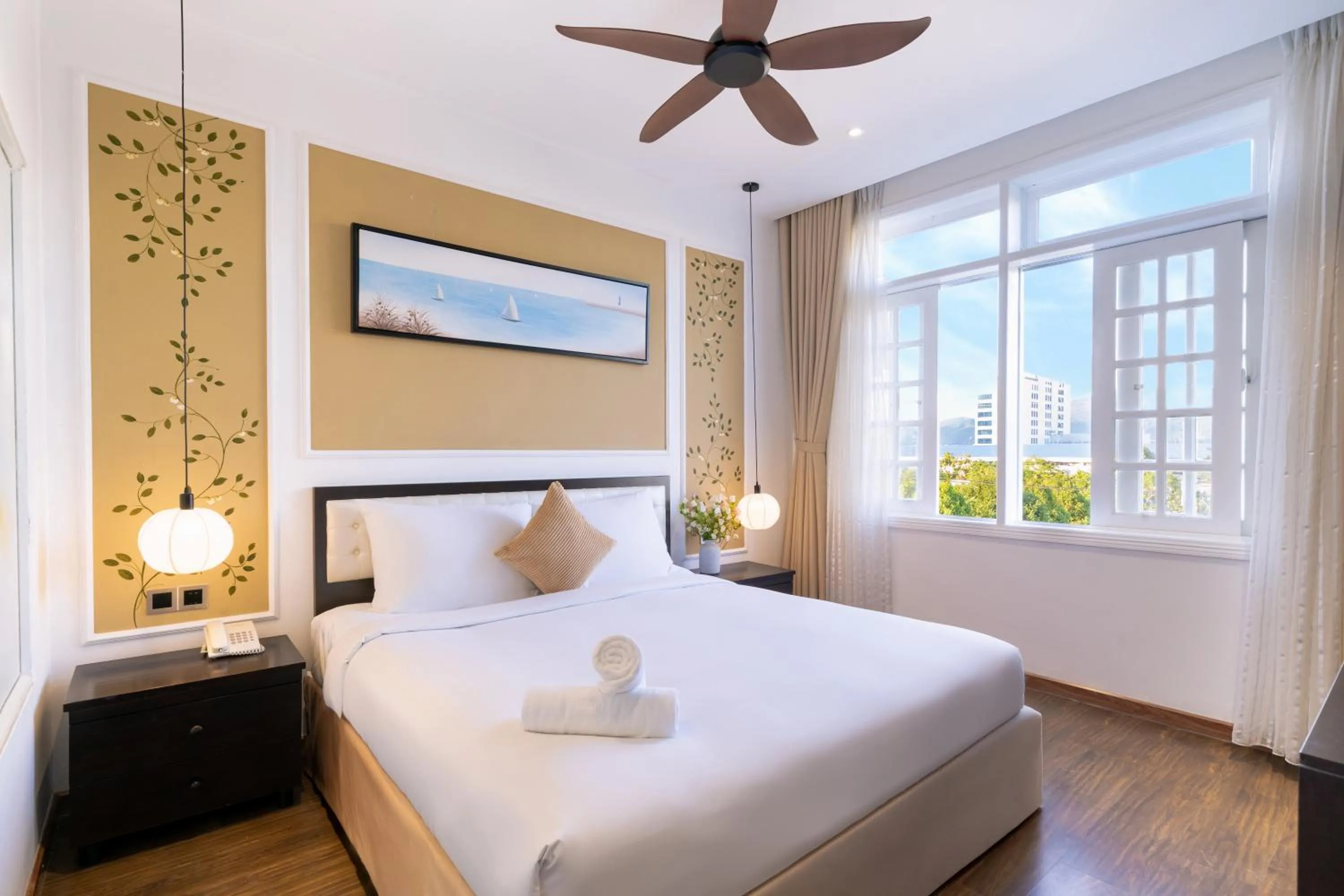 Bedroom, Bed in Sujet Beach Hotel and Apartment Danang by Haviland