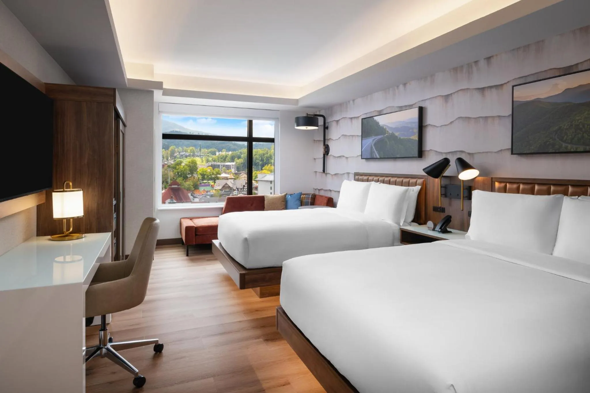 Photo of the whole room, Bed in Hotel Indigo Gatlinburg Downtown by IHG