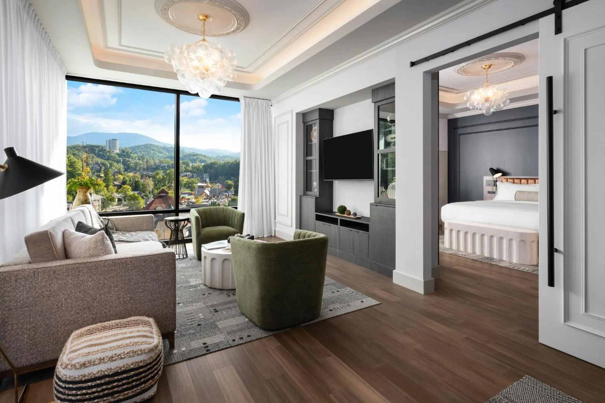 Photo of the whole room, Bed in Hotel Indigo Gatlinburg Downtown by IHG