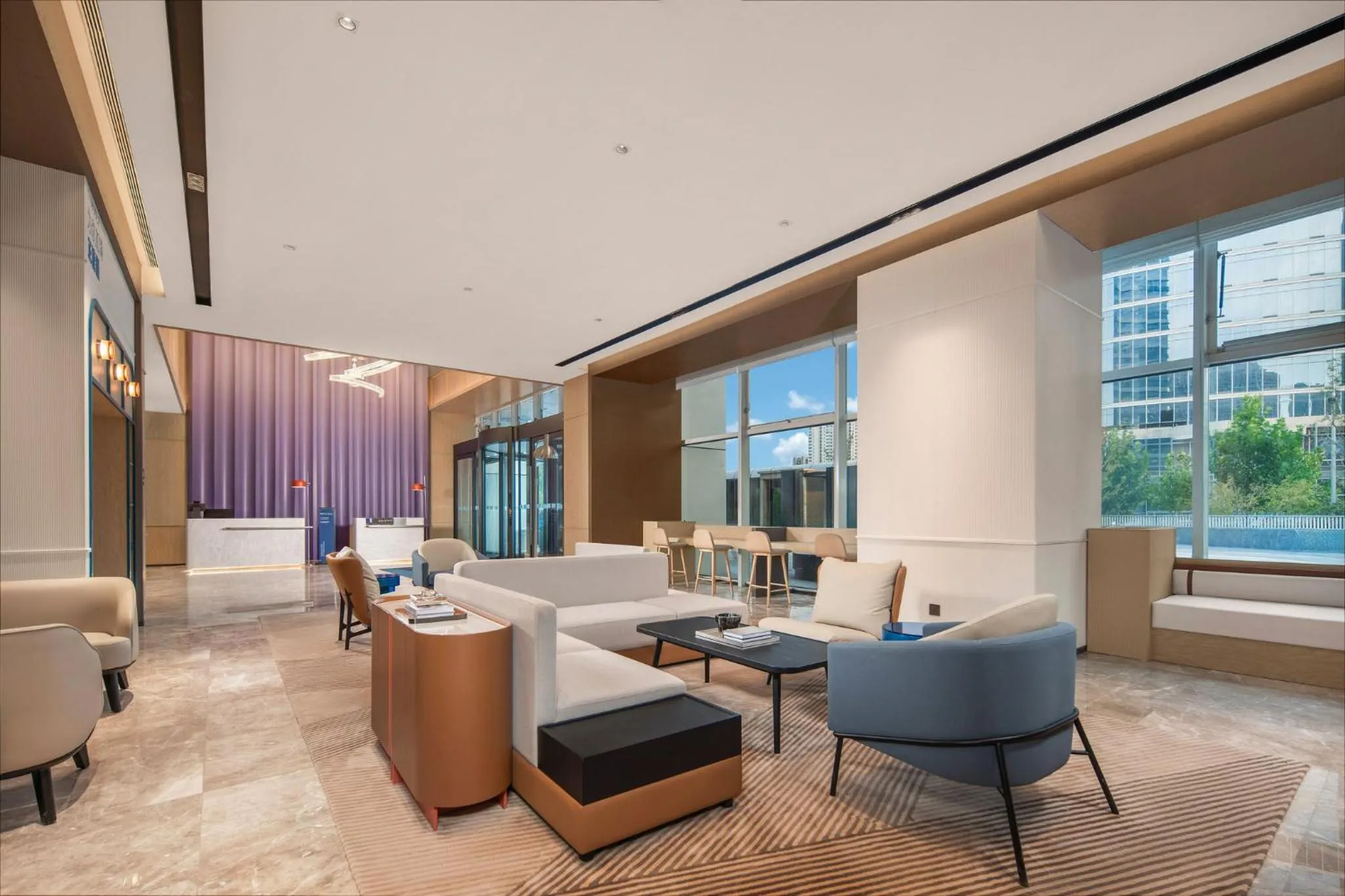 Property building in Holiday Inn Express Rizhao Oriental Colorful City