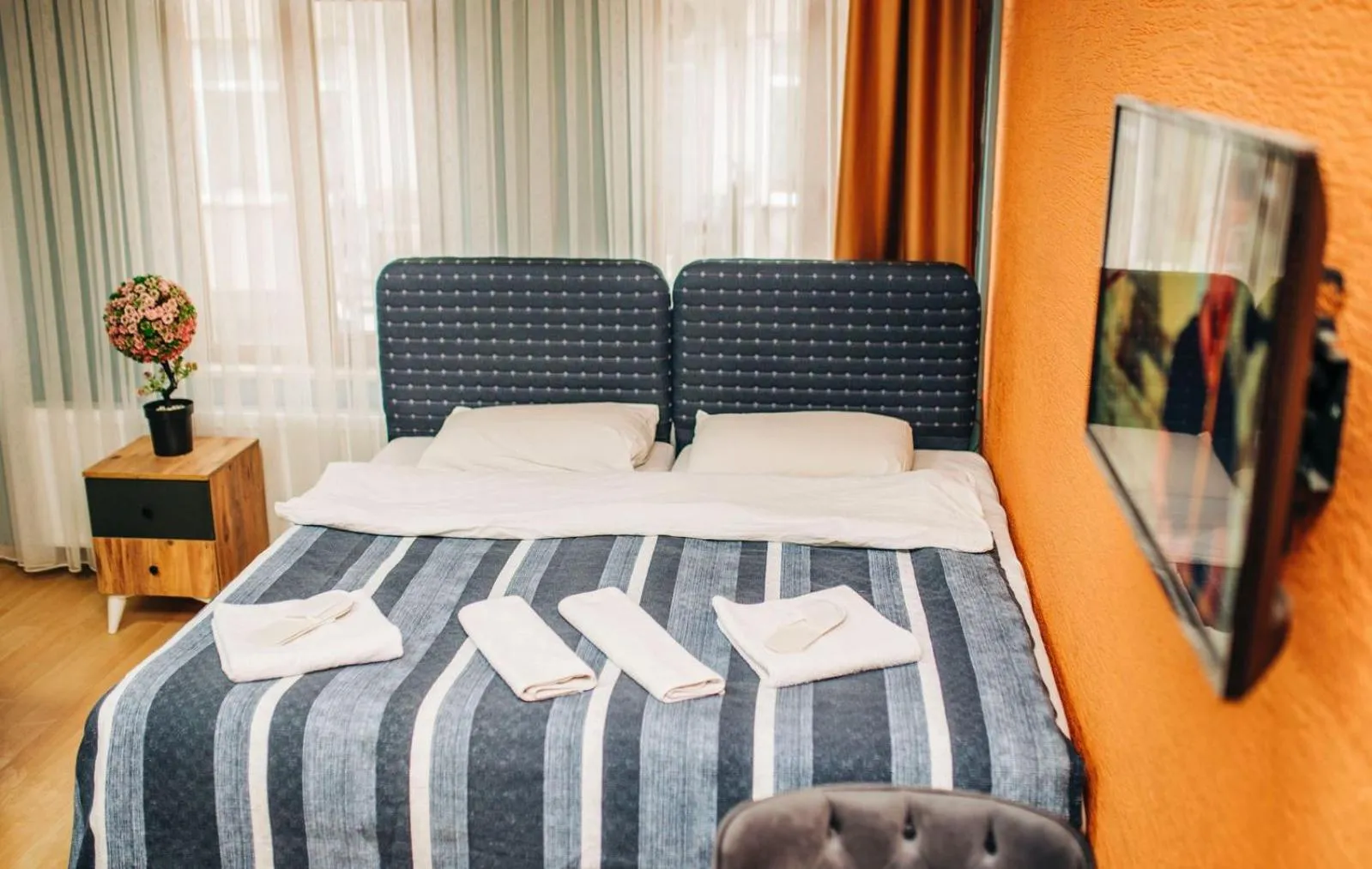 Bed in Ekinoks Hotel