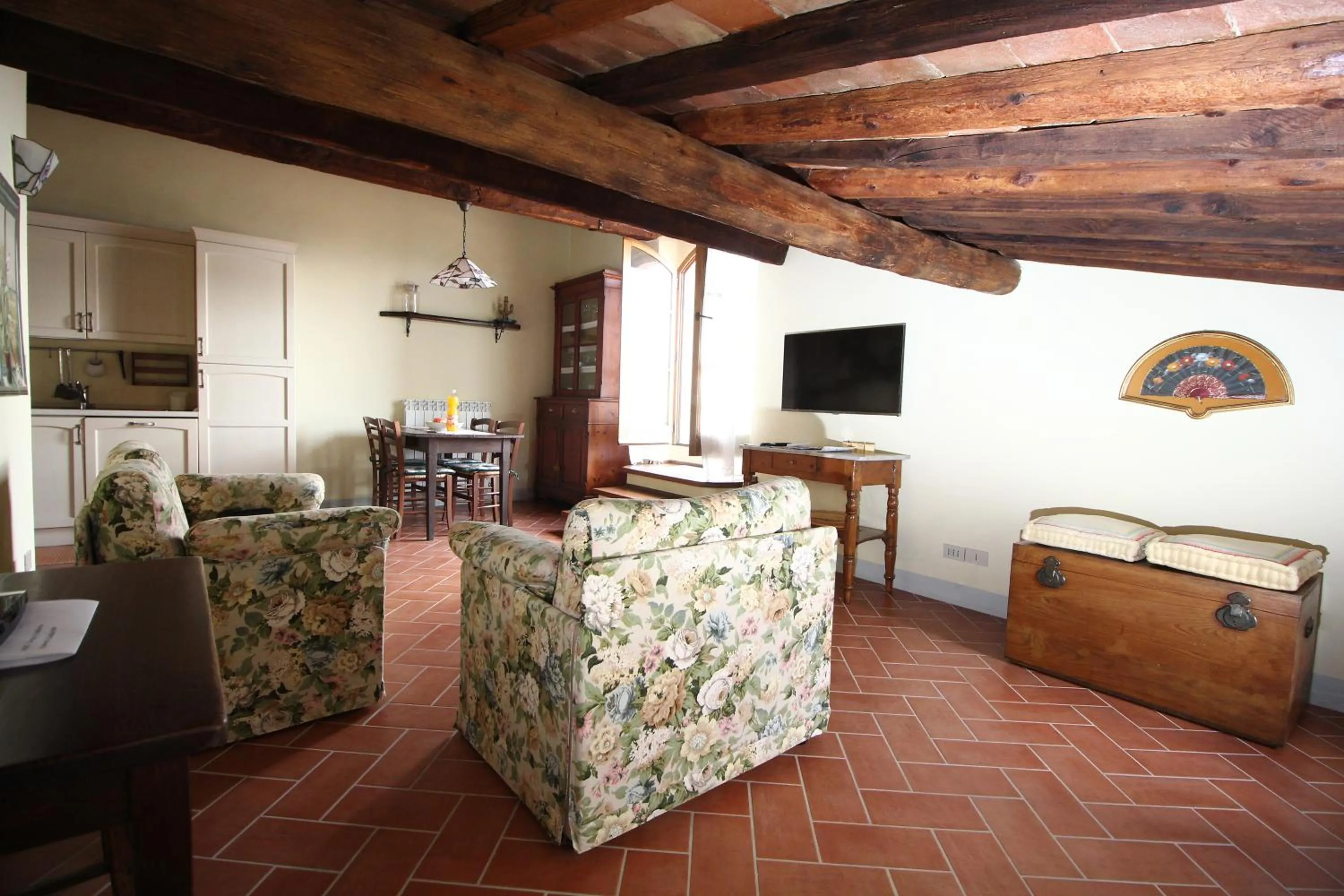 Living room in La Terrazza sulla Val d'Orcia