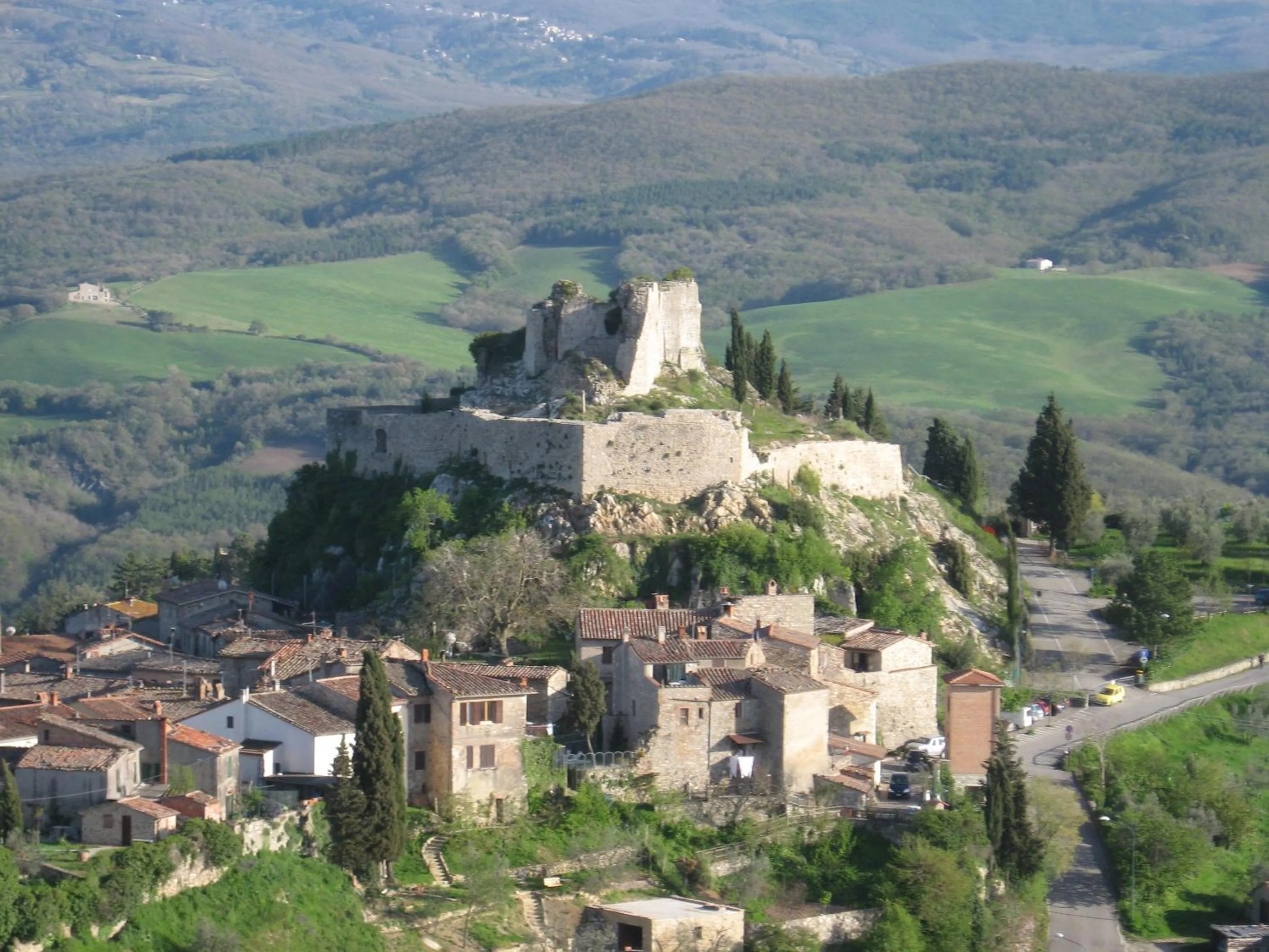 Bird's eye view in La Terrazza sulla Val d'Orcia