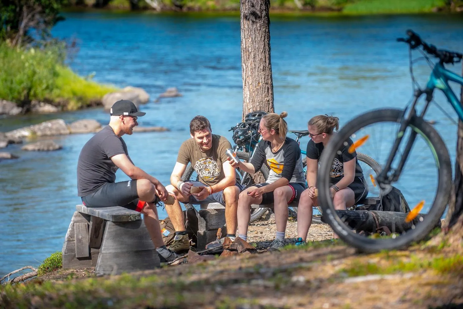 Cycling in Pinetree Lodge