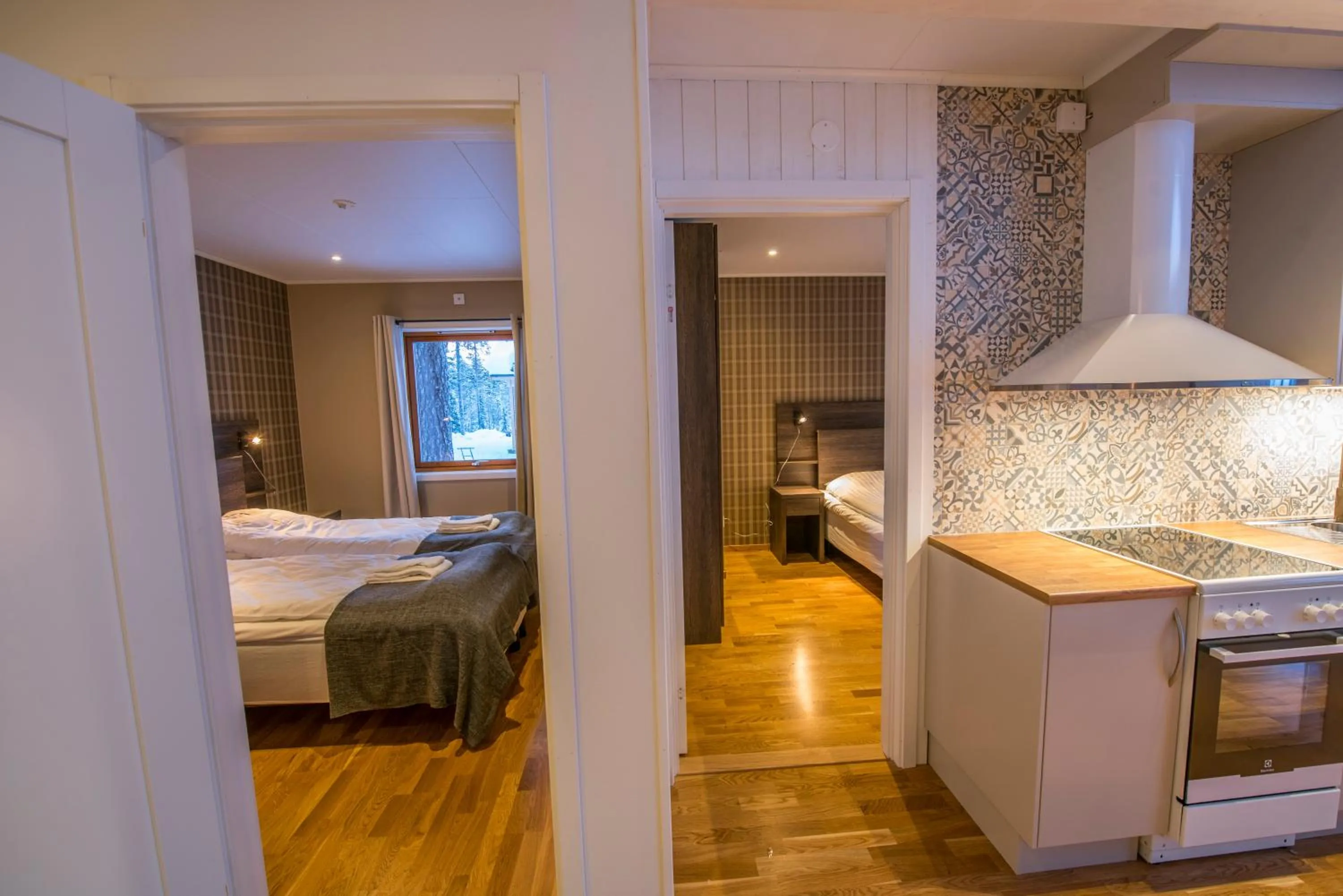 Bed in Pinetree Lodge